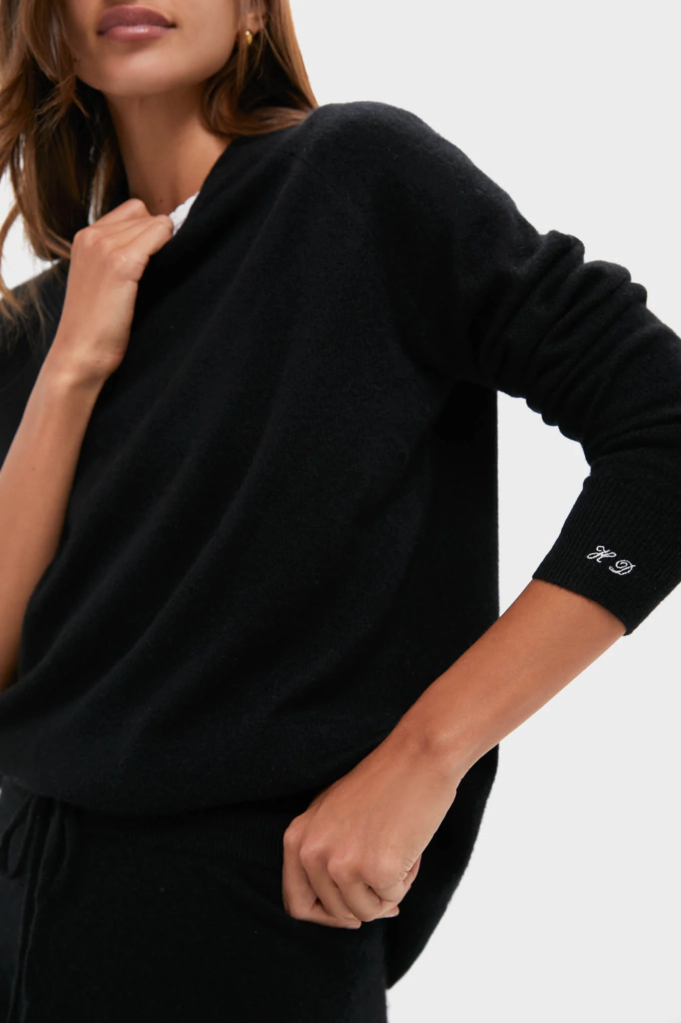 Black Cashmere Jane Hoodie - Image 5