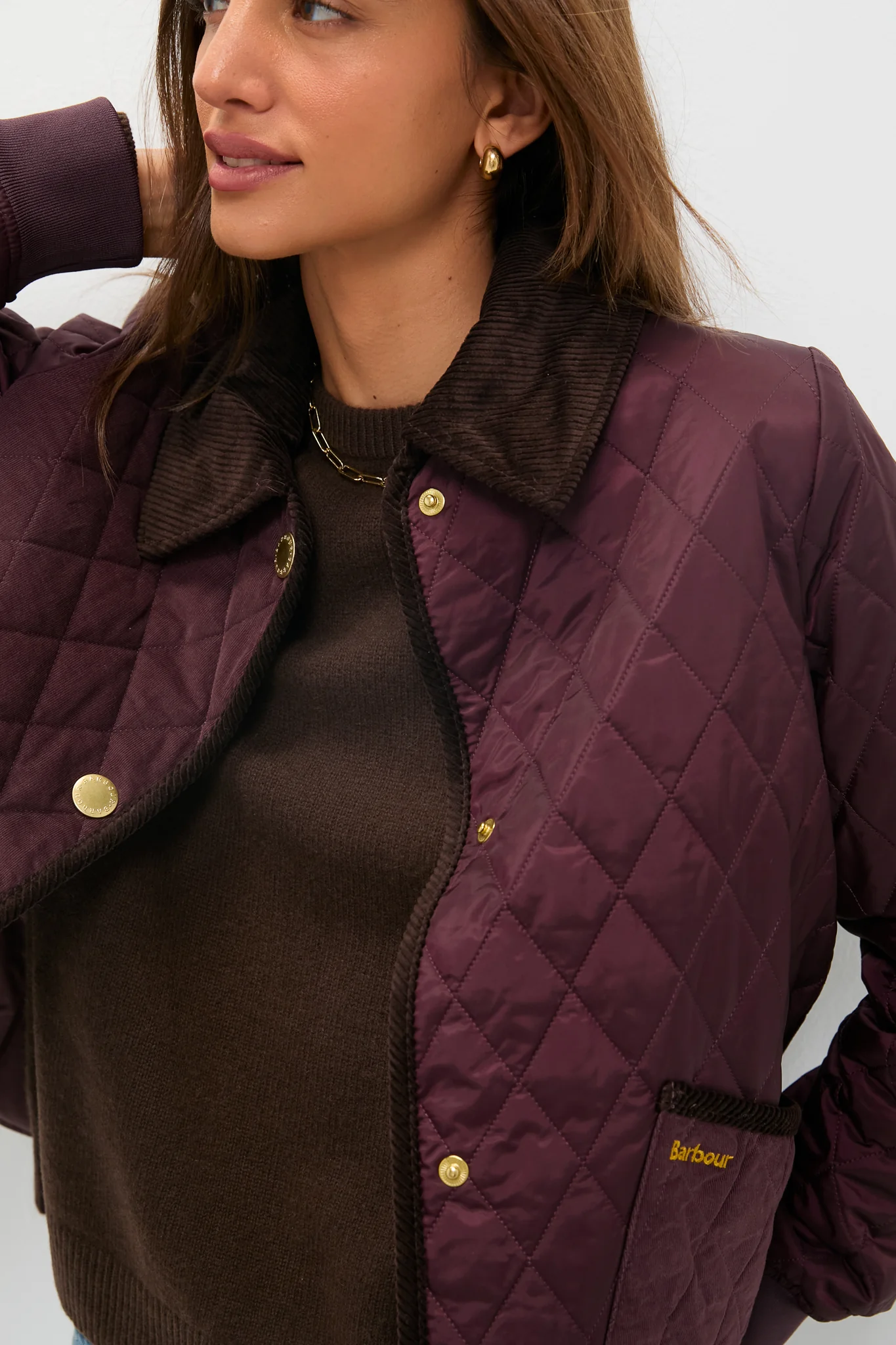 Black Cherry Marla Quilted Jacket - Image 6