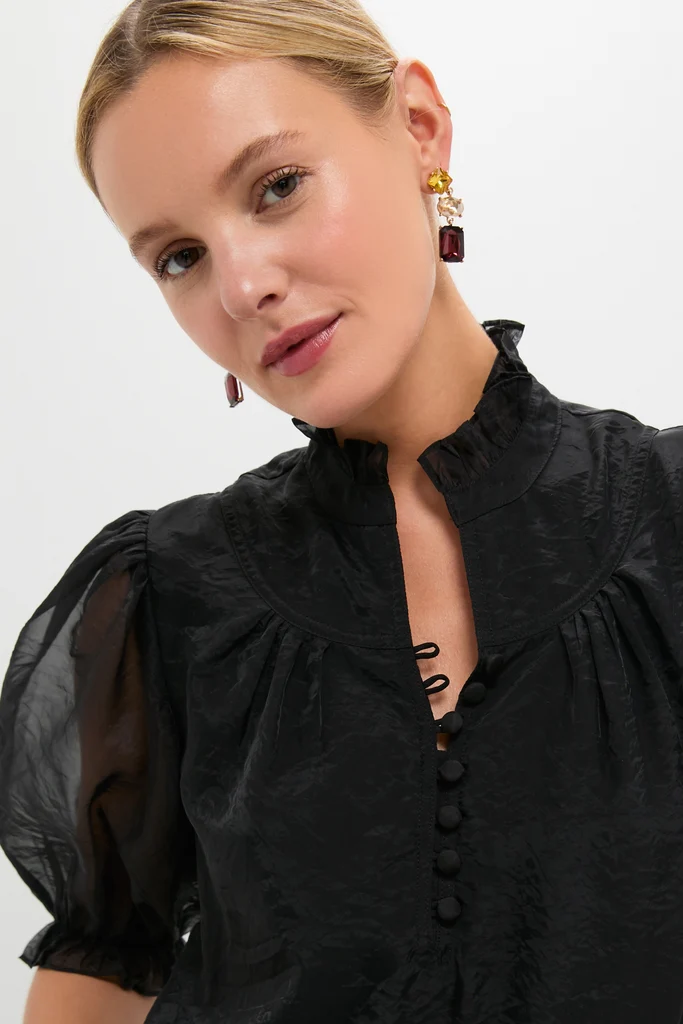 Black Chiffon Selena Blouse - Image 5