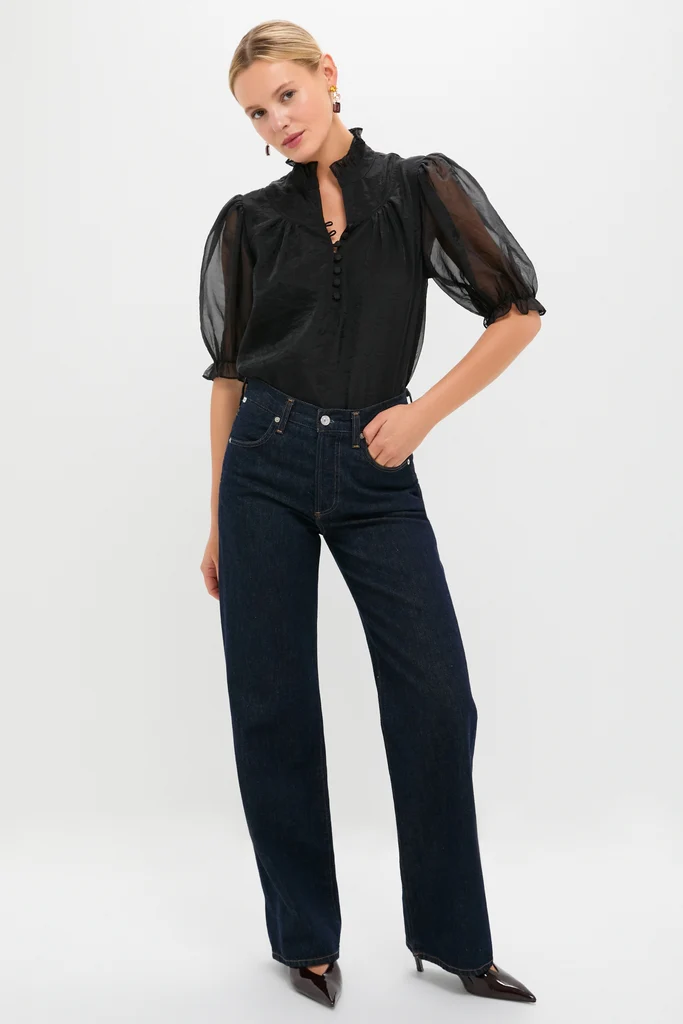 Black Chiffon Selena Blouse - Image 6