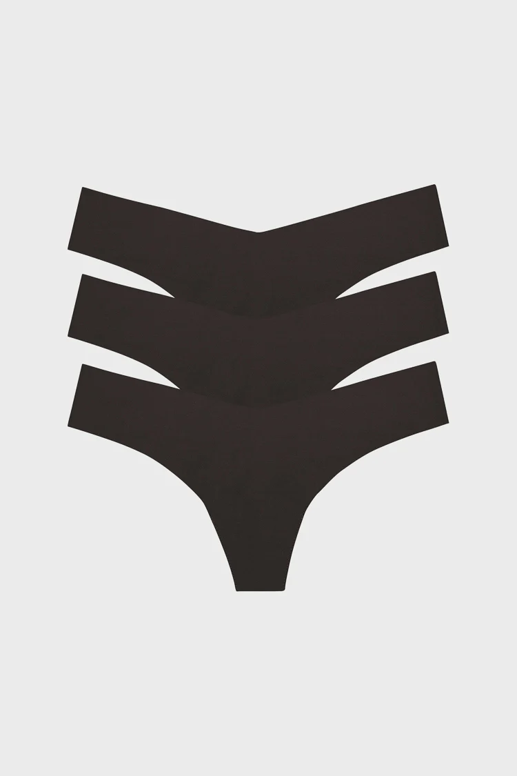 Black Classic Thong 3 Pack - Image 2