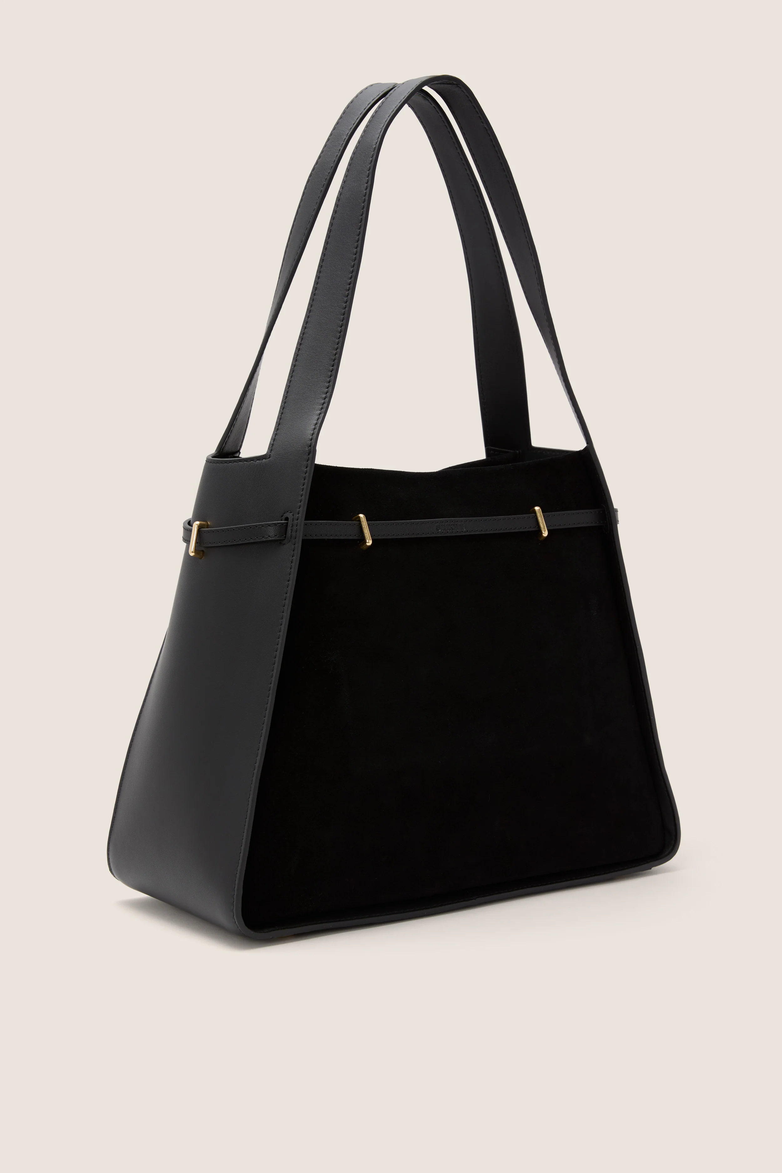 Black Cleo Suede Tote - Image 5