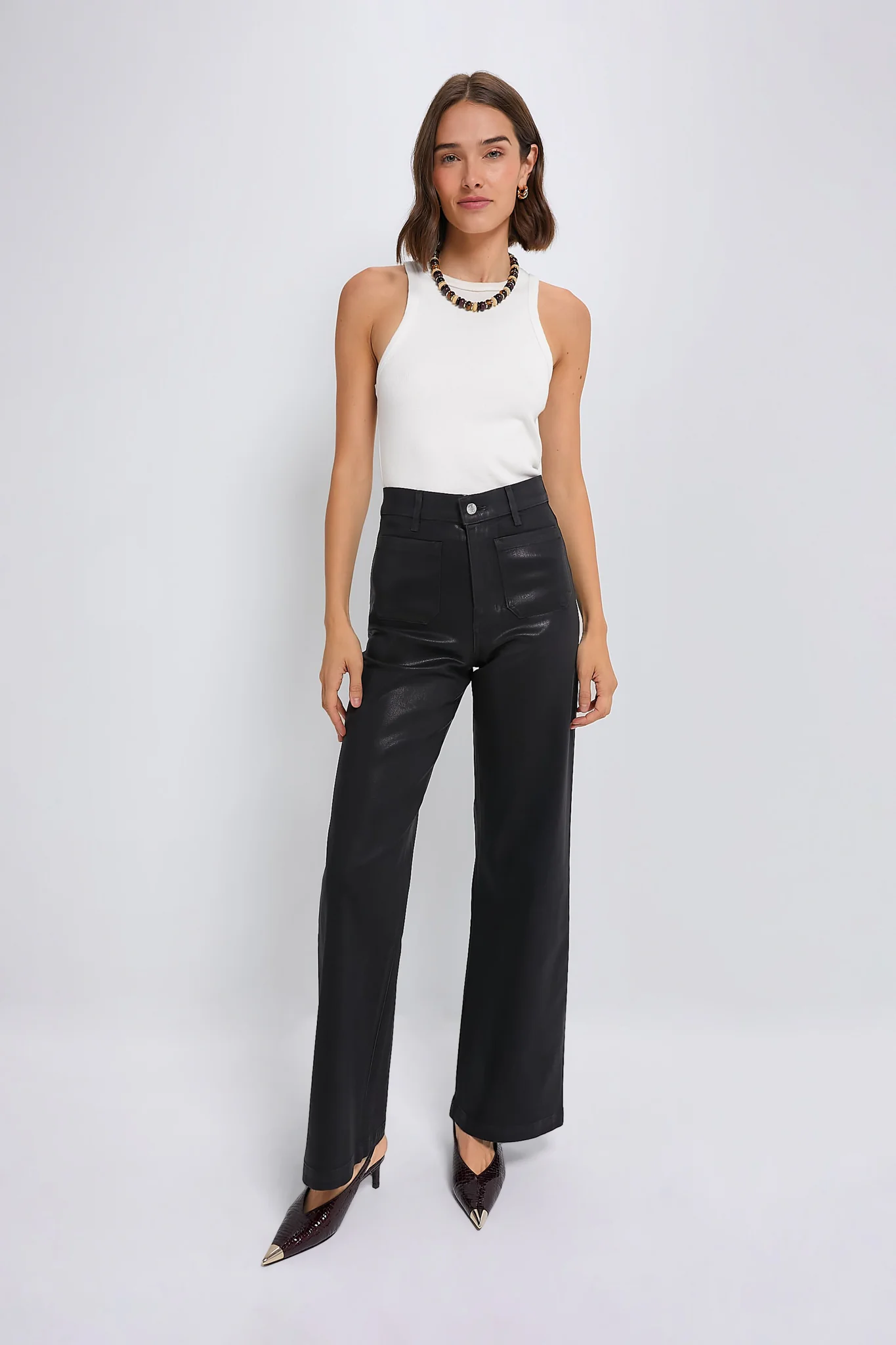 Black Coated Virginia Wideleg - Image 2