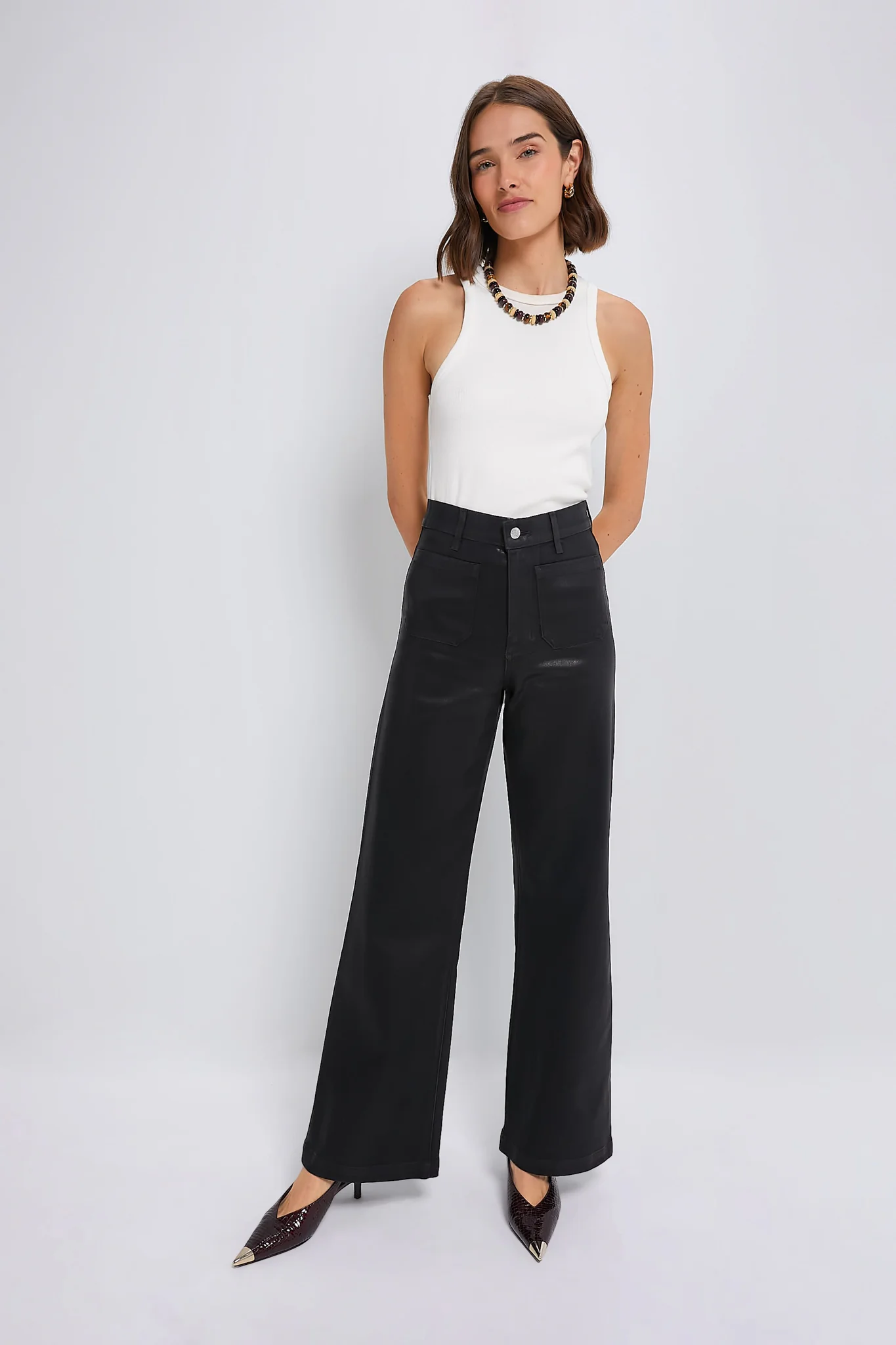 Black Coated Virginia Wideleg - Image 6