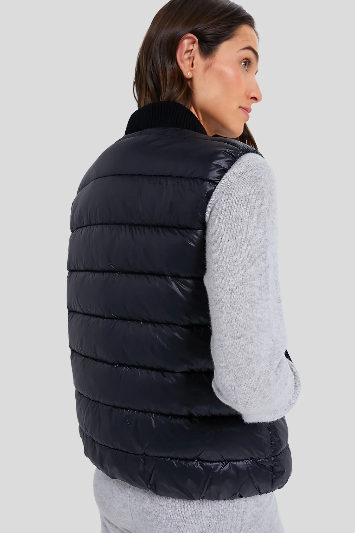 Black Colwyn Combo Boxy Gilet - Image 4