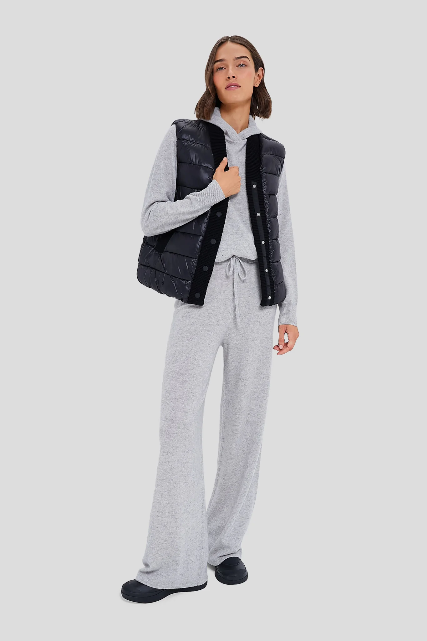 Black Colwyn Combo Boxy Gilet - Image 6