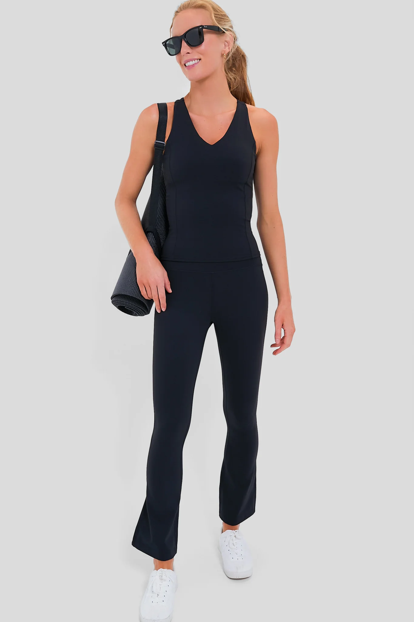 Black Compression Spandex Lena Tank - Image 2