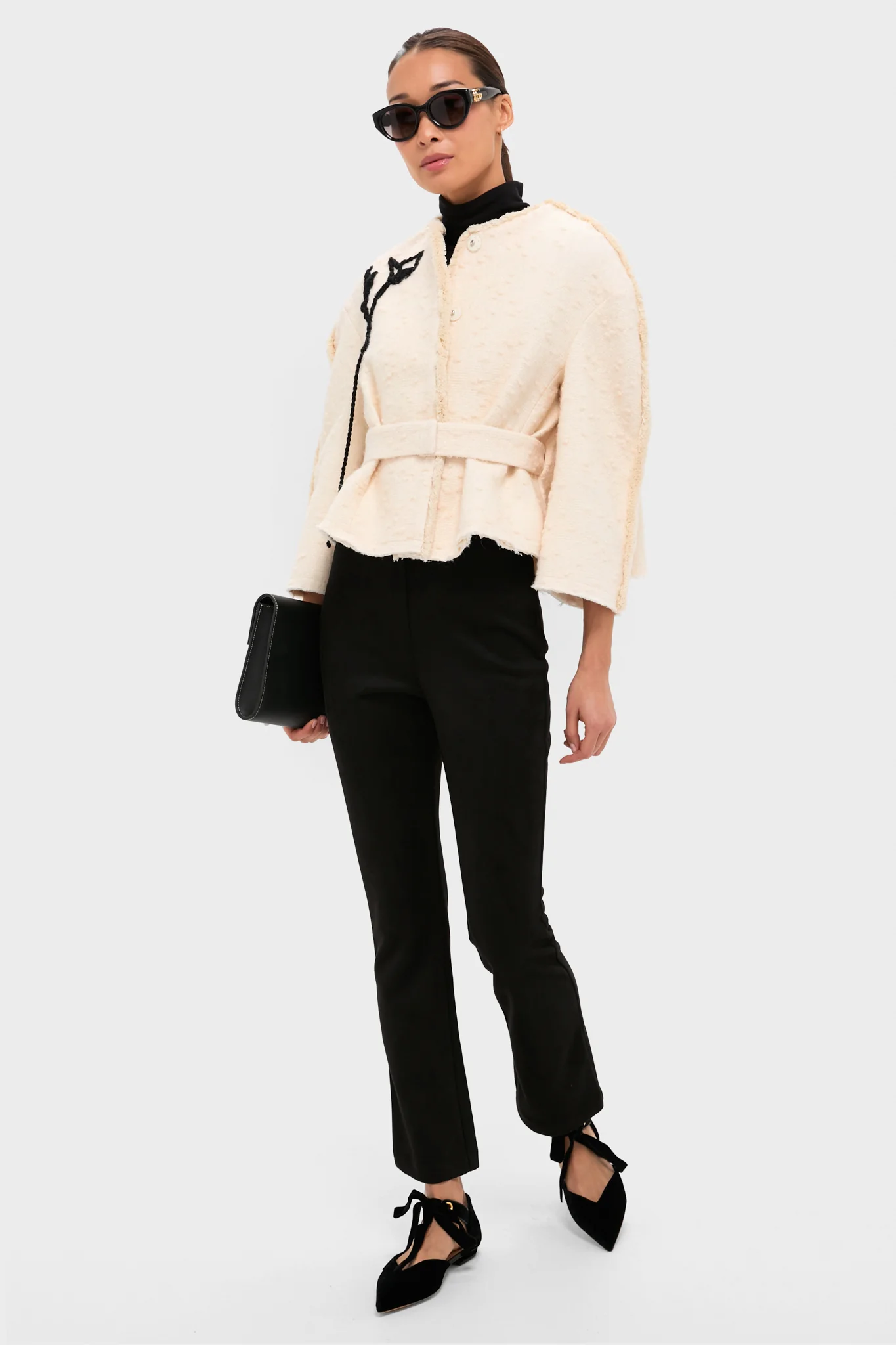 Black Corinna Bow Flats - Image 3