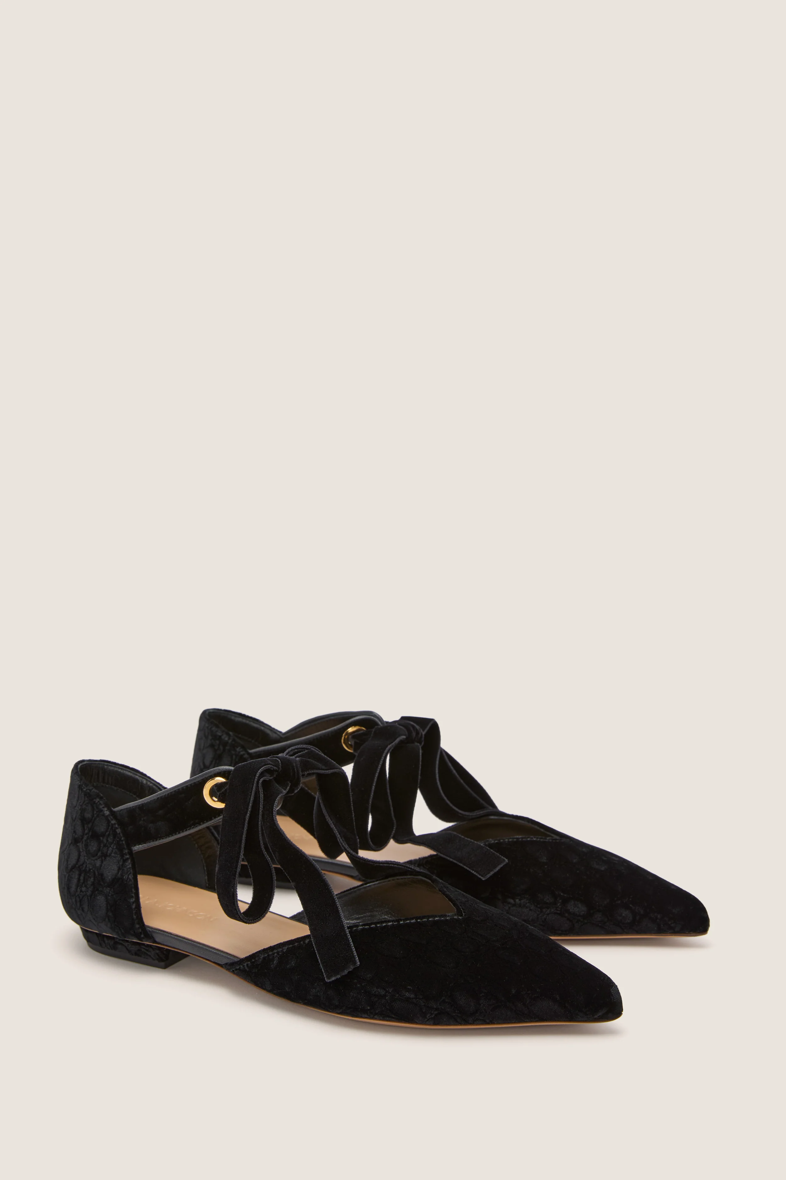 Black Corinna Bow Flats - Image 4