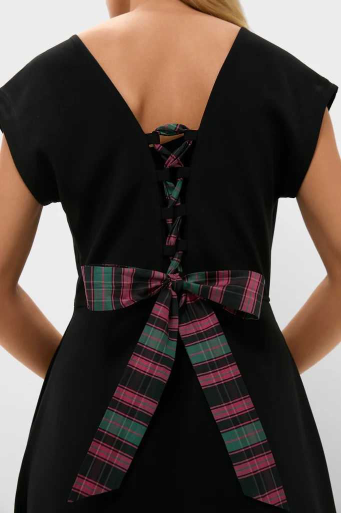 Black Corset Solen Midi Dress - Image 2