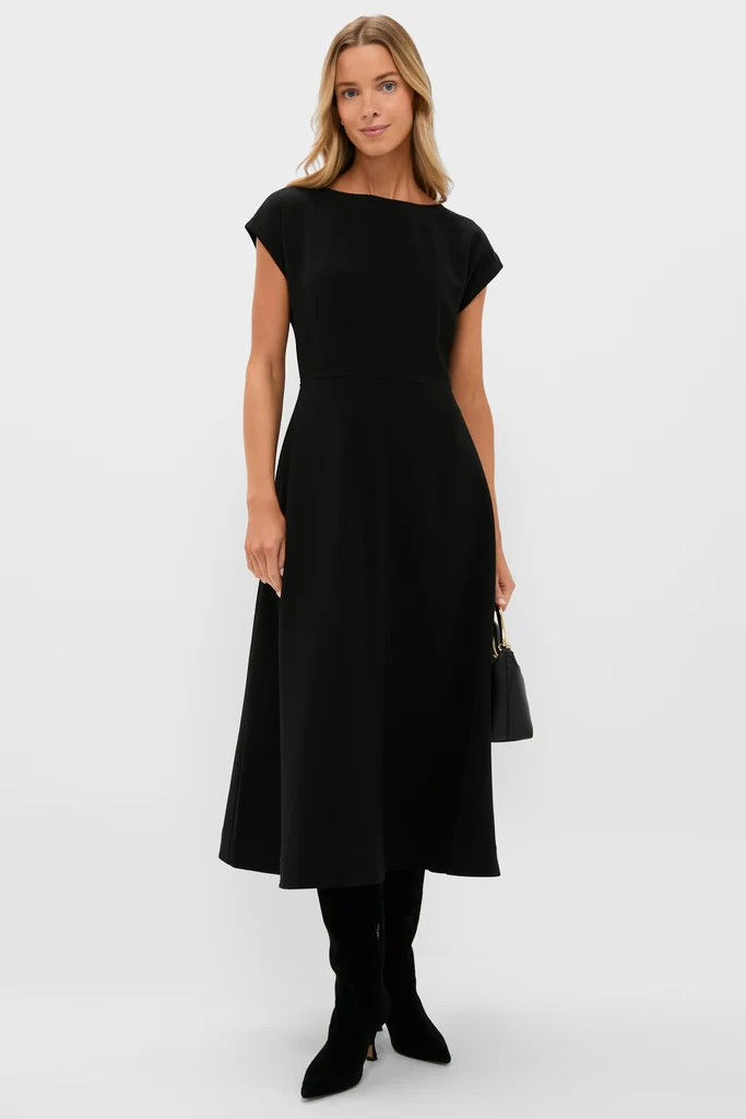 Black Corset Solen Midi Dress - Image 6