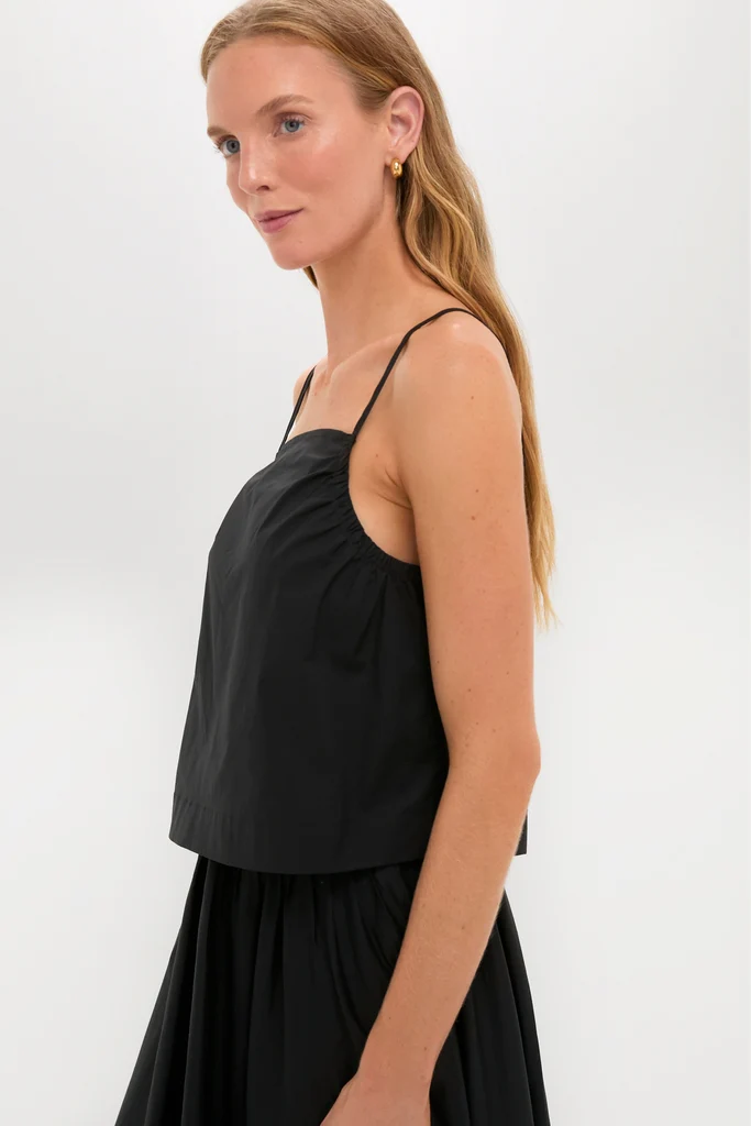 Black Cotton Mandi Top - Image 3
