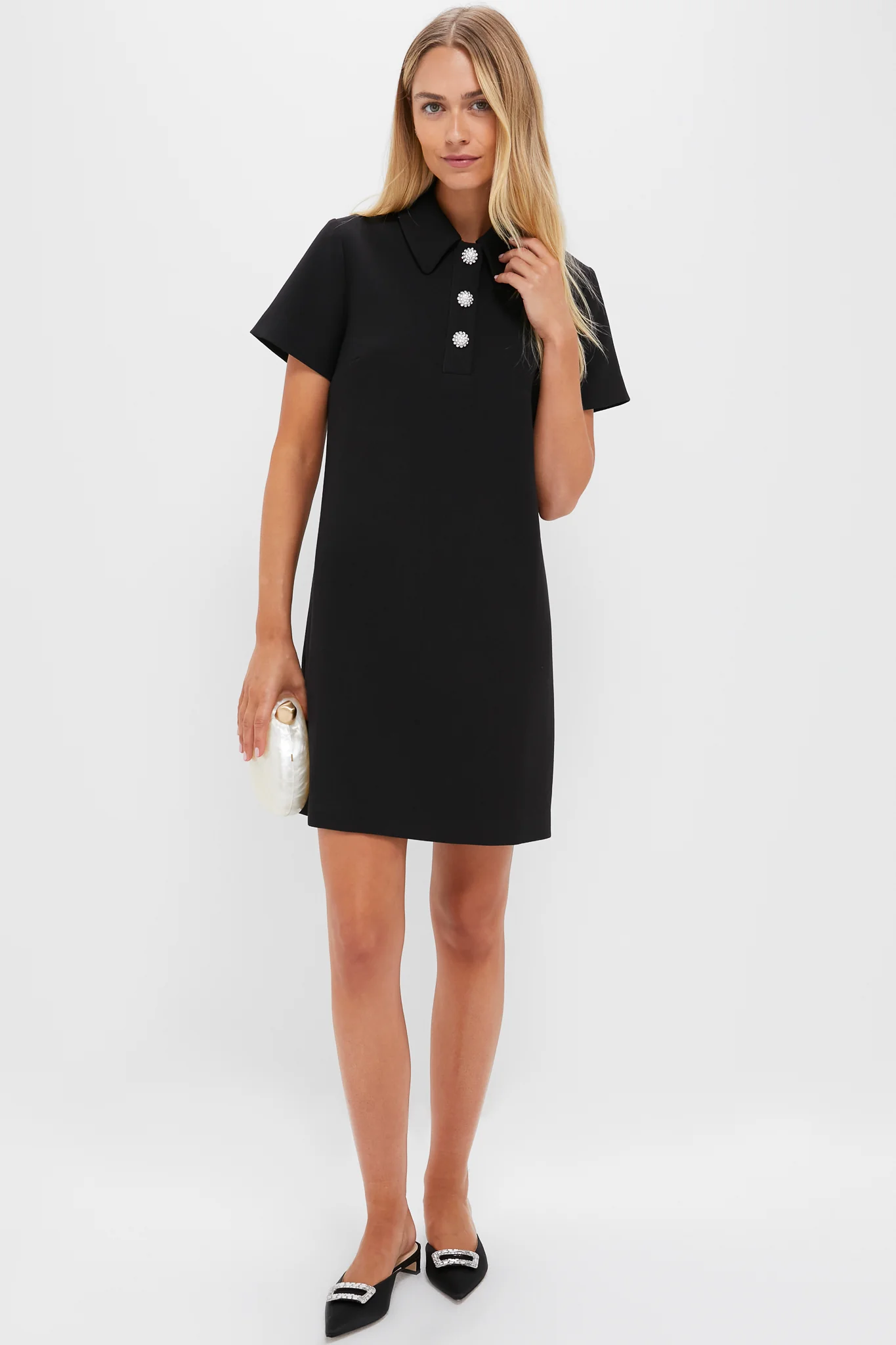 Black Crepe Helen Dress - Image 2