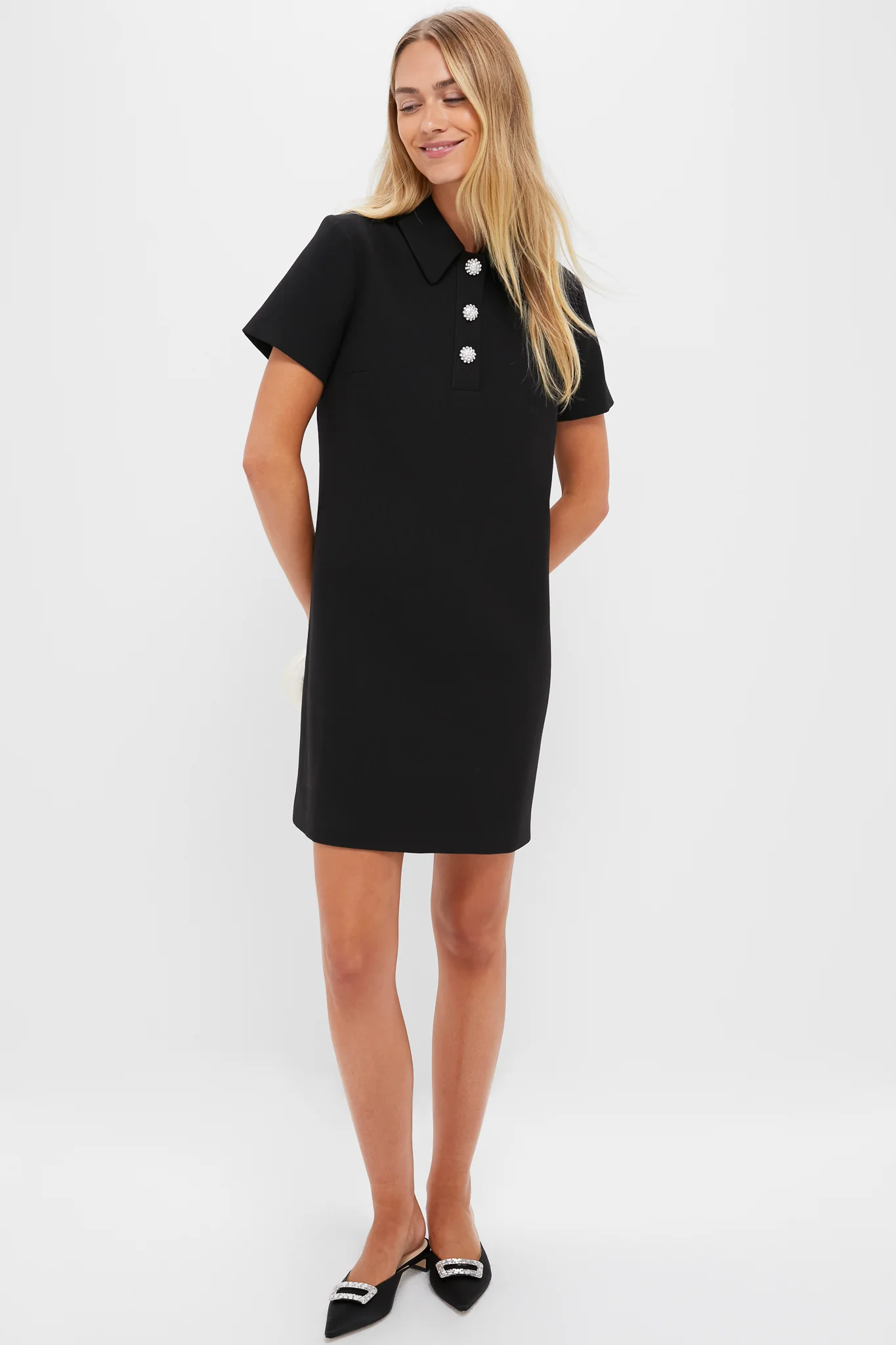 Black Crepe Helen Dress - Image 6