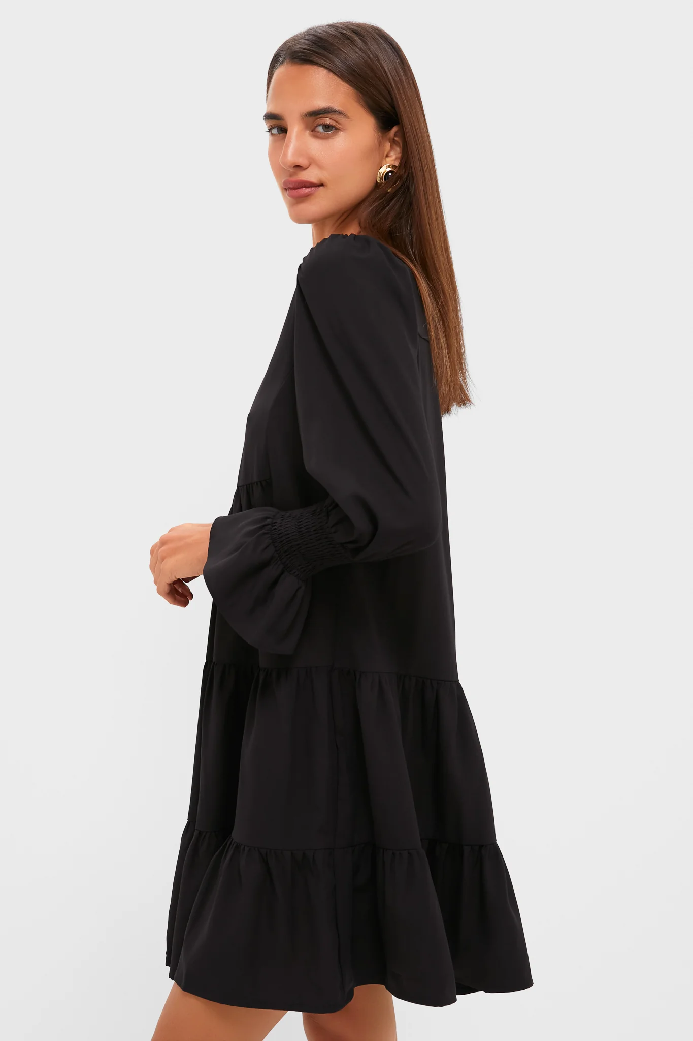 Black Crepe Kenzo Dress - Image 3