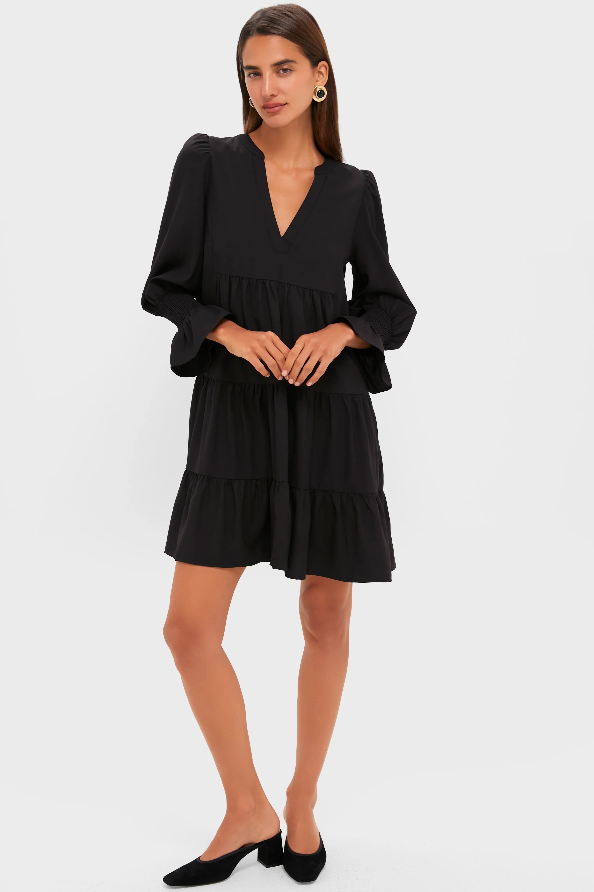 Black Crepe Kenzo Dress - Image 6