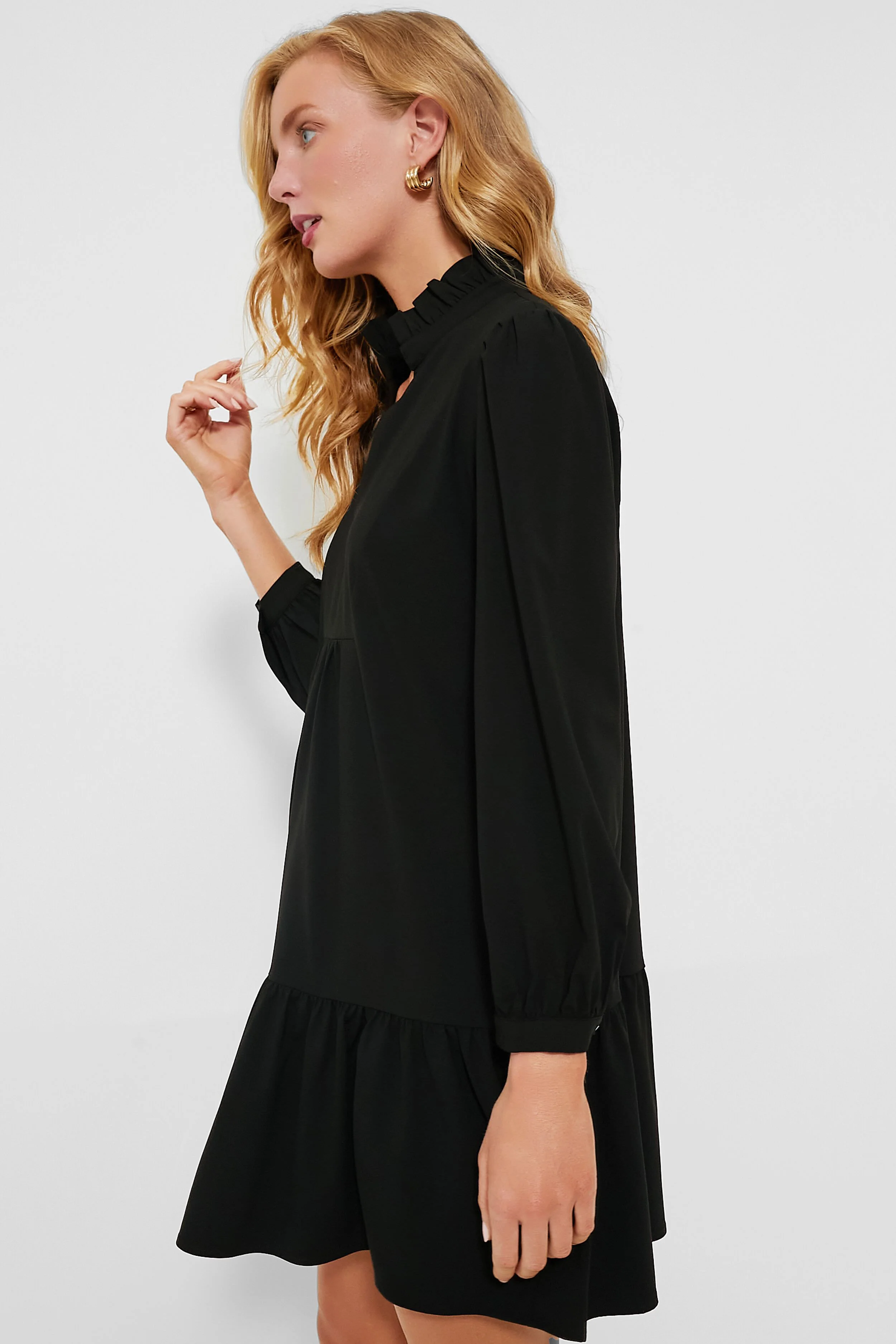 Black Crepe Palmerston Dress - Image 3