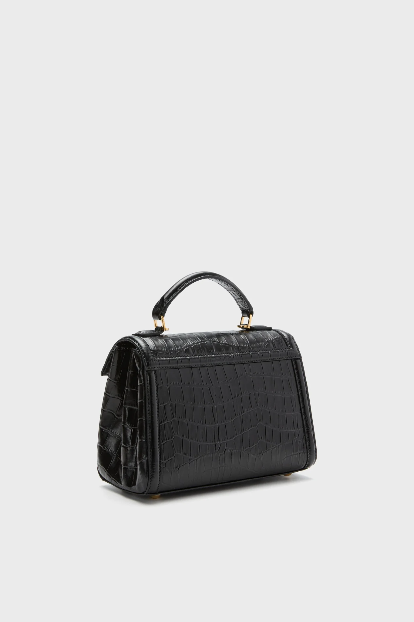 Black Croc Paris Bag - Image 3
