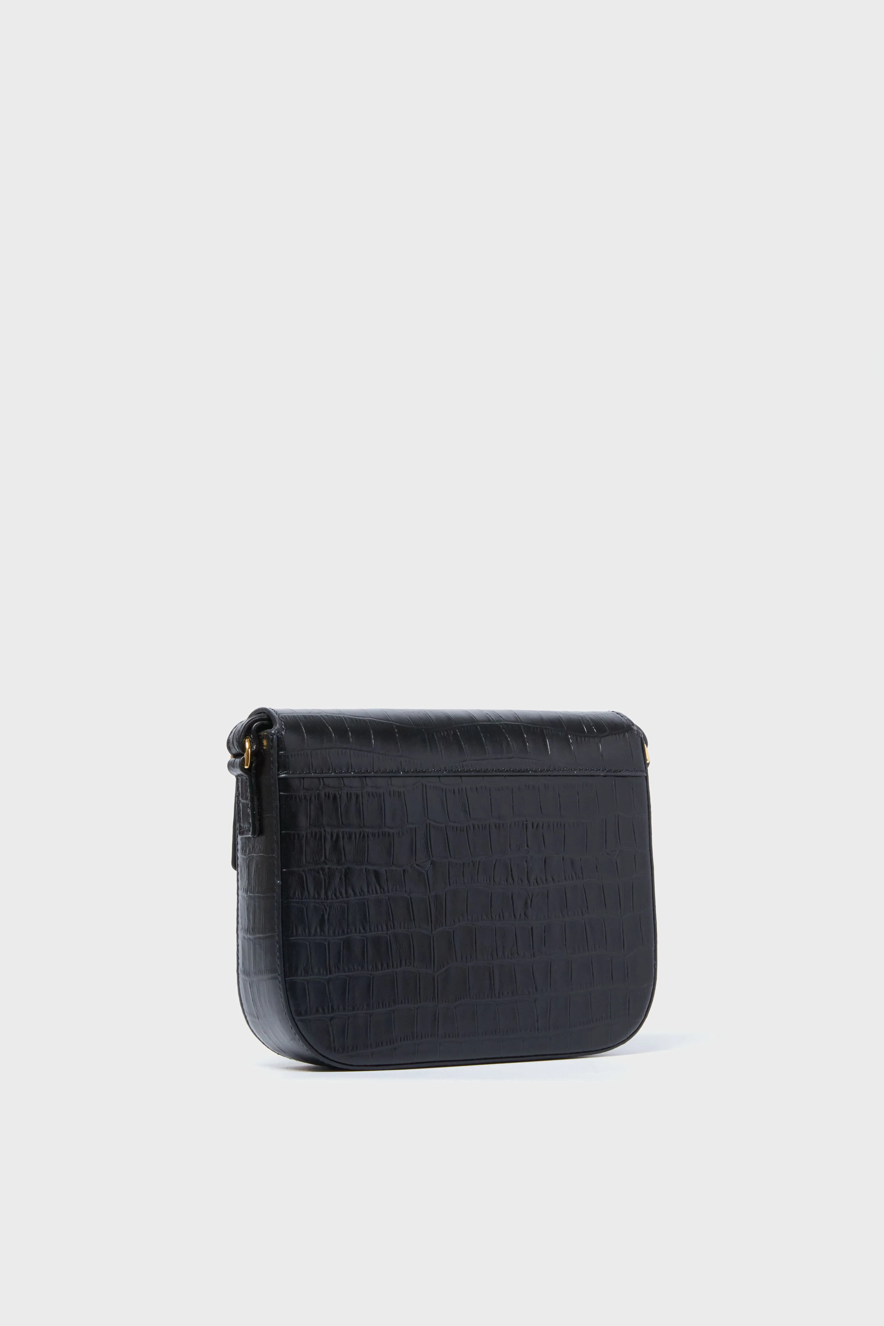 Black Croc Small Vancouver Bag - Image 4
