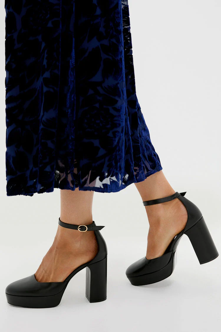 Black Dayna Platform Pumps - Image 2