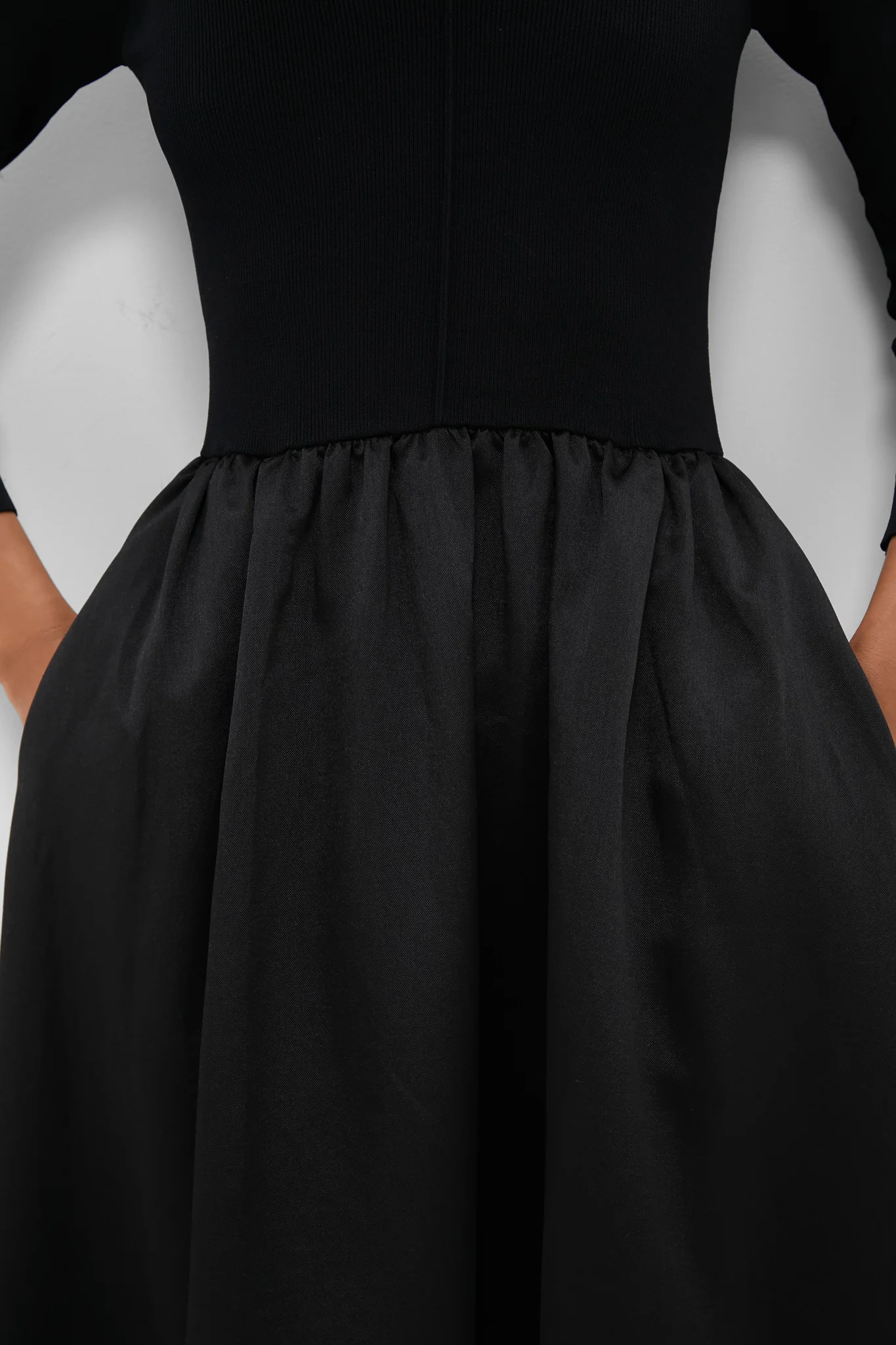 Black Dupioni Clea Dress - Image 5
