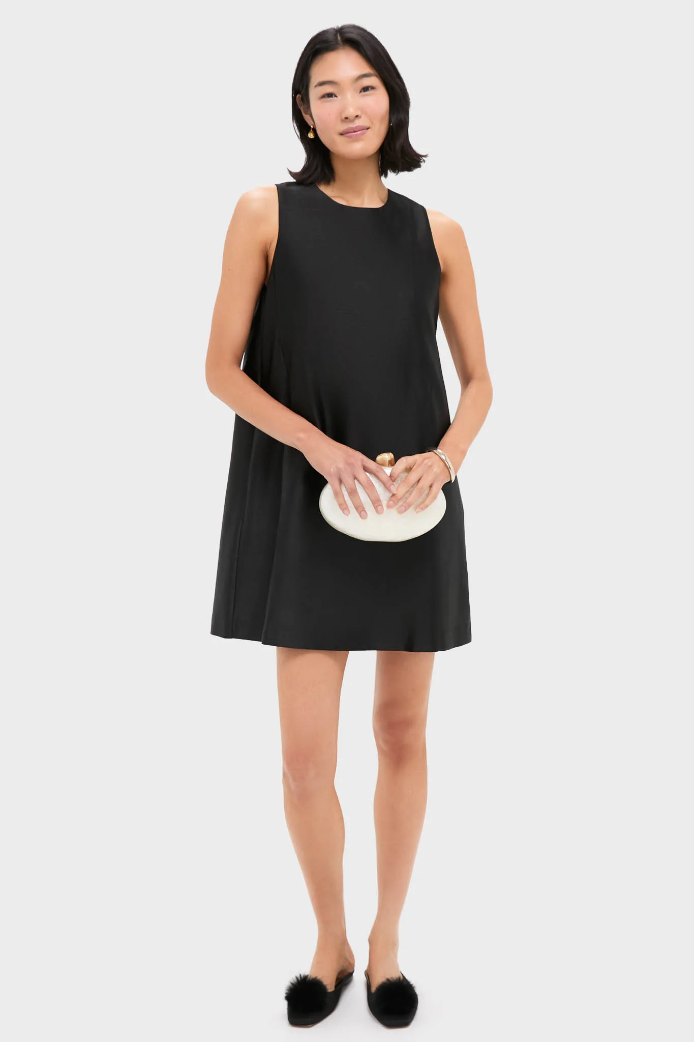 Black Dupioni Marlowe Dress - Image 2
