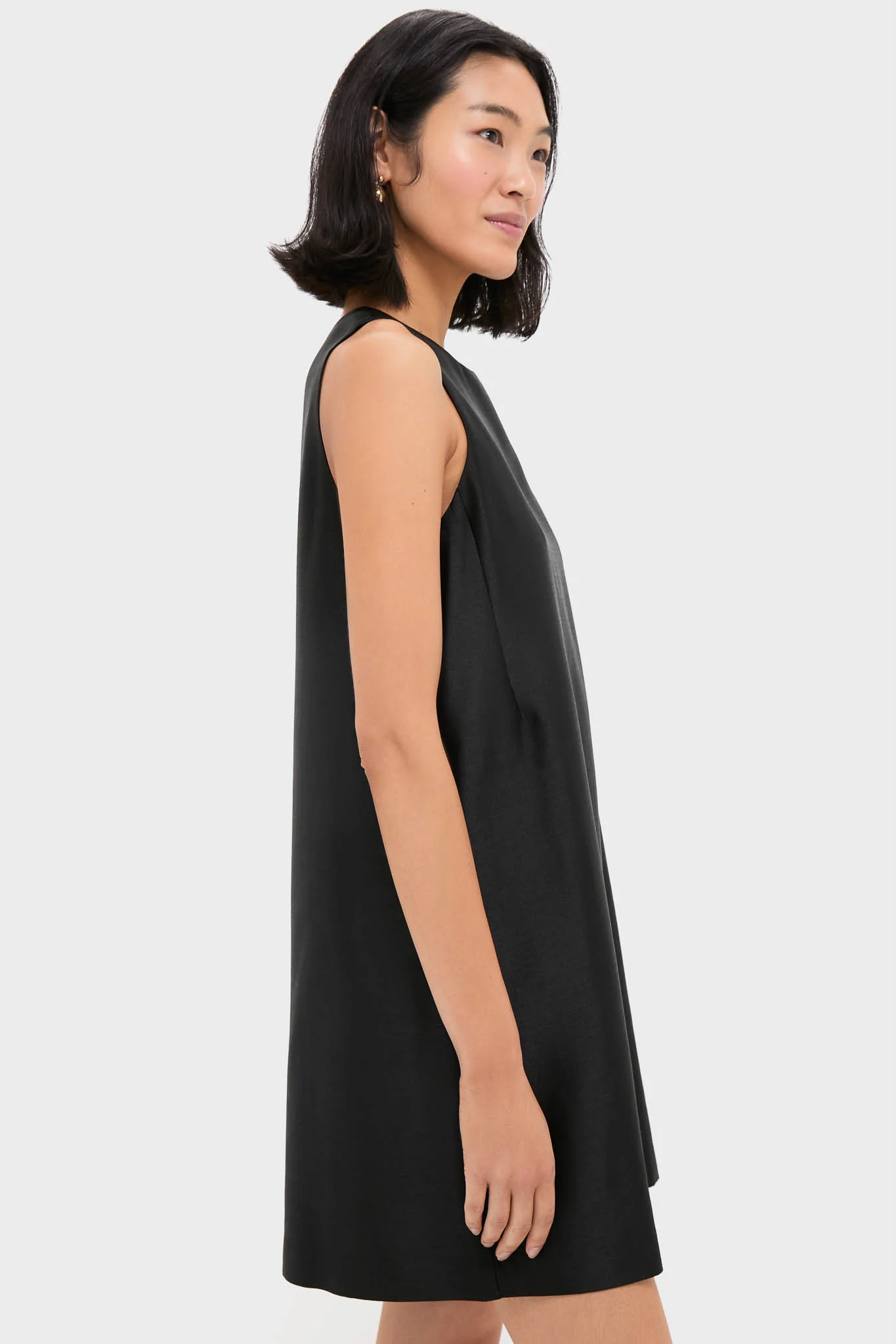 Black Dupioni Marlowe Dress - Image 3