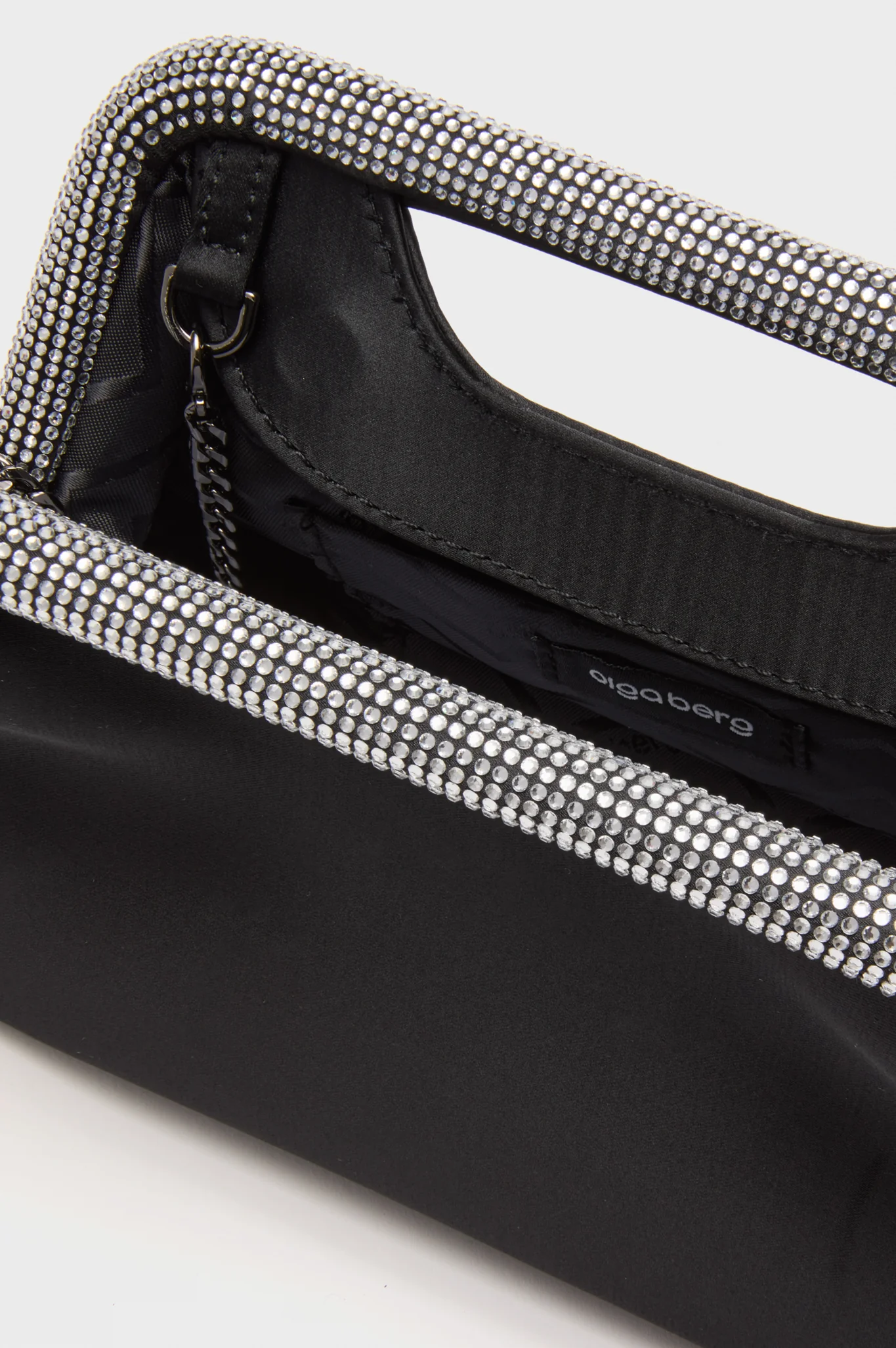 Black Eleanor Crystal Handle Bag - Image 6