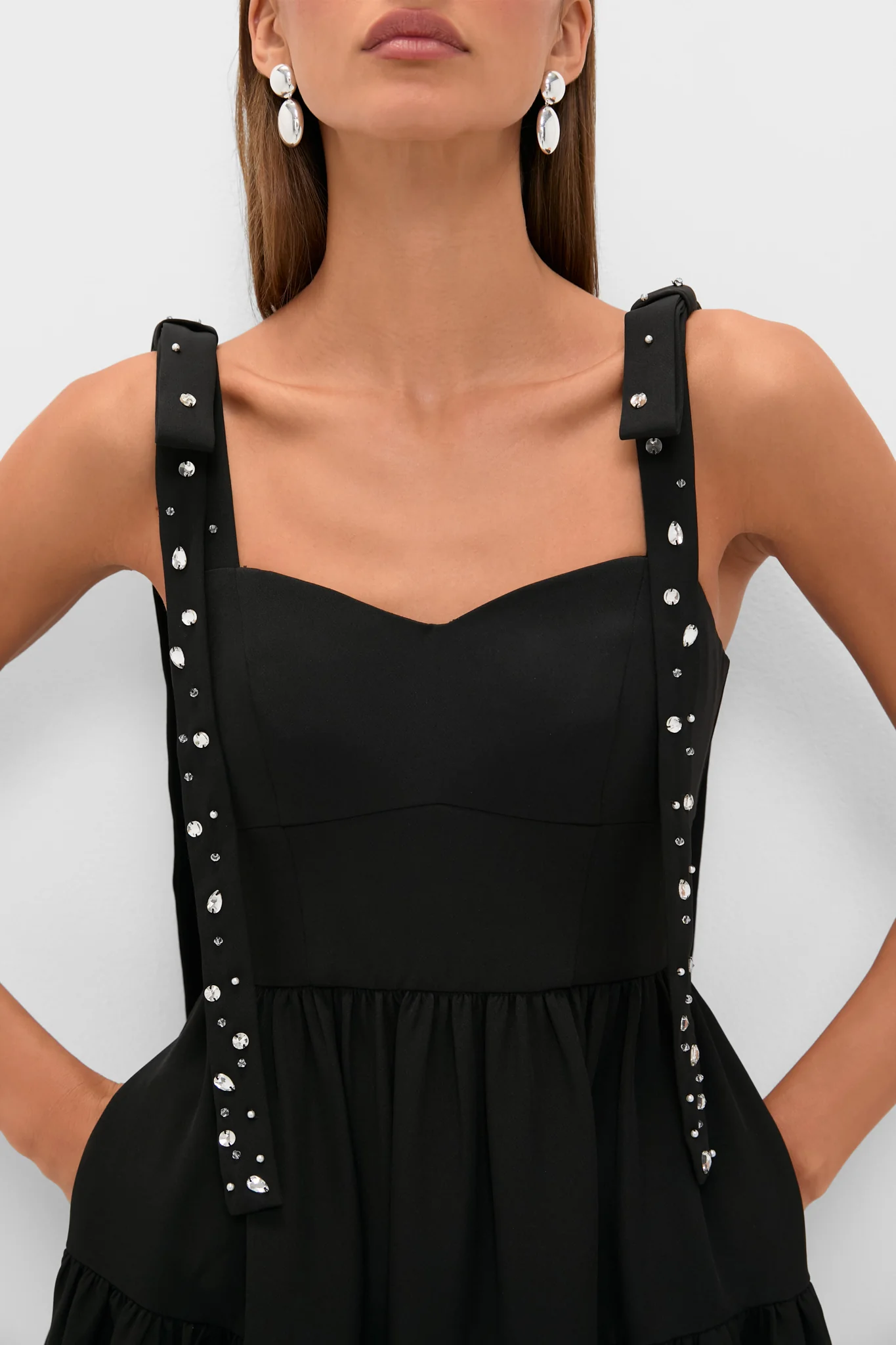 Black Embellished Agnes Maxi Dress - Image 2
