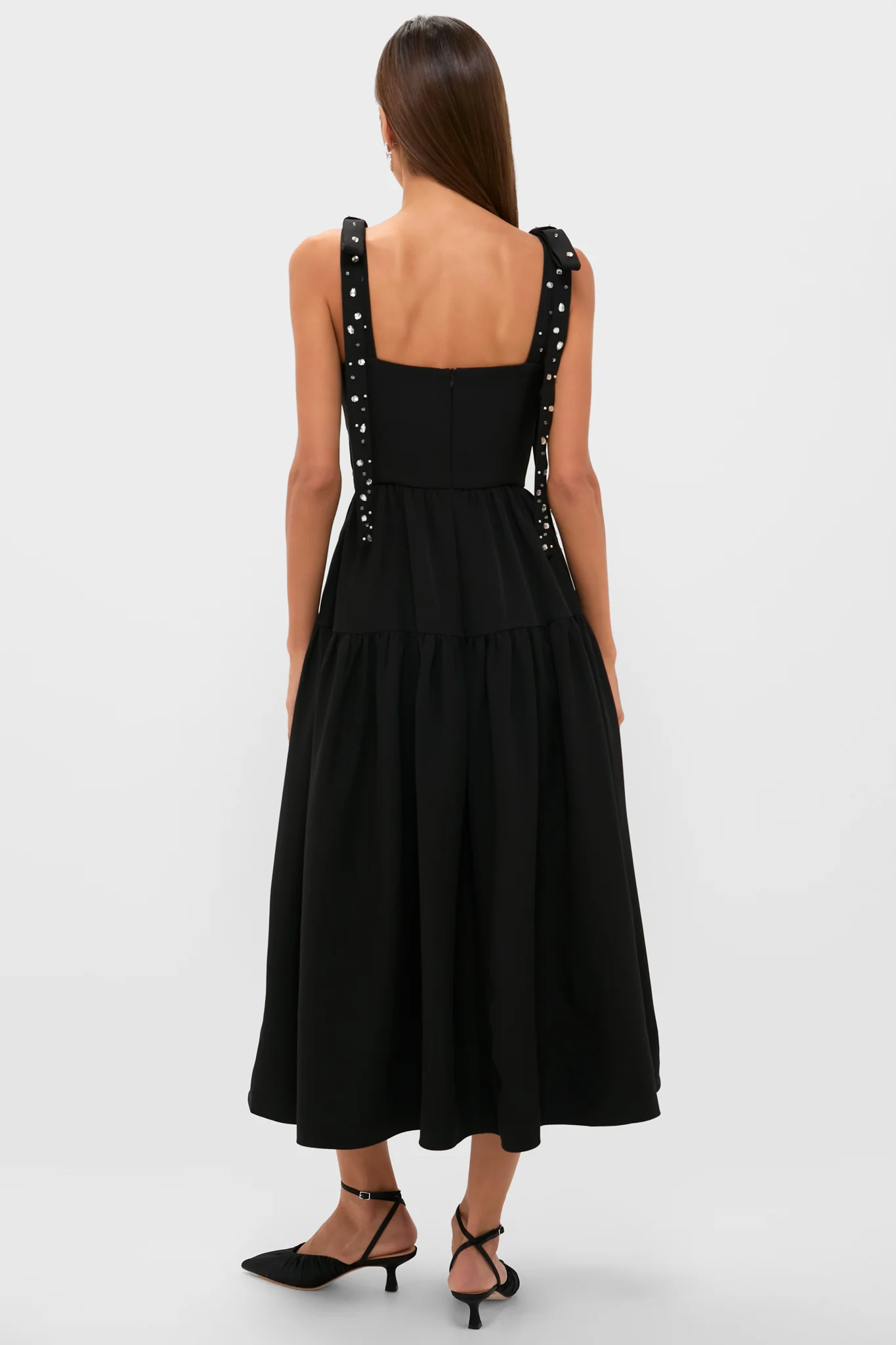 Black Embellished Agnes Maxi Dress - Image 5
