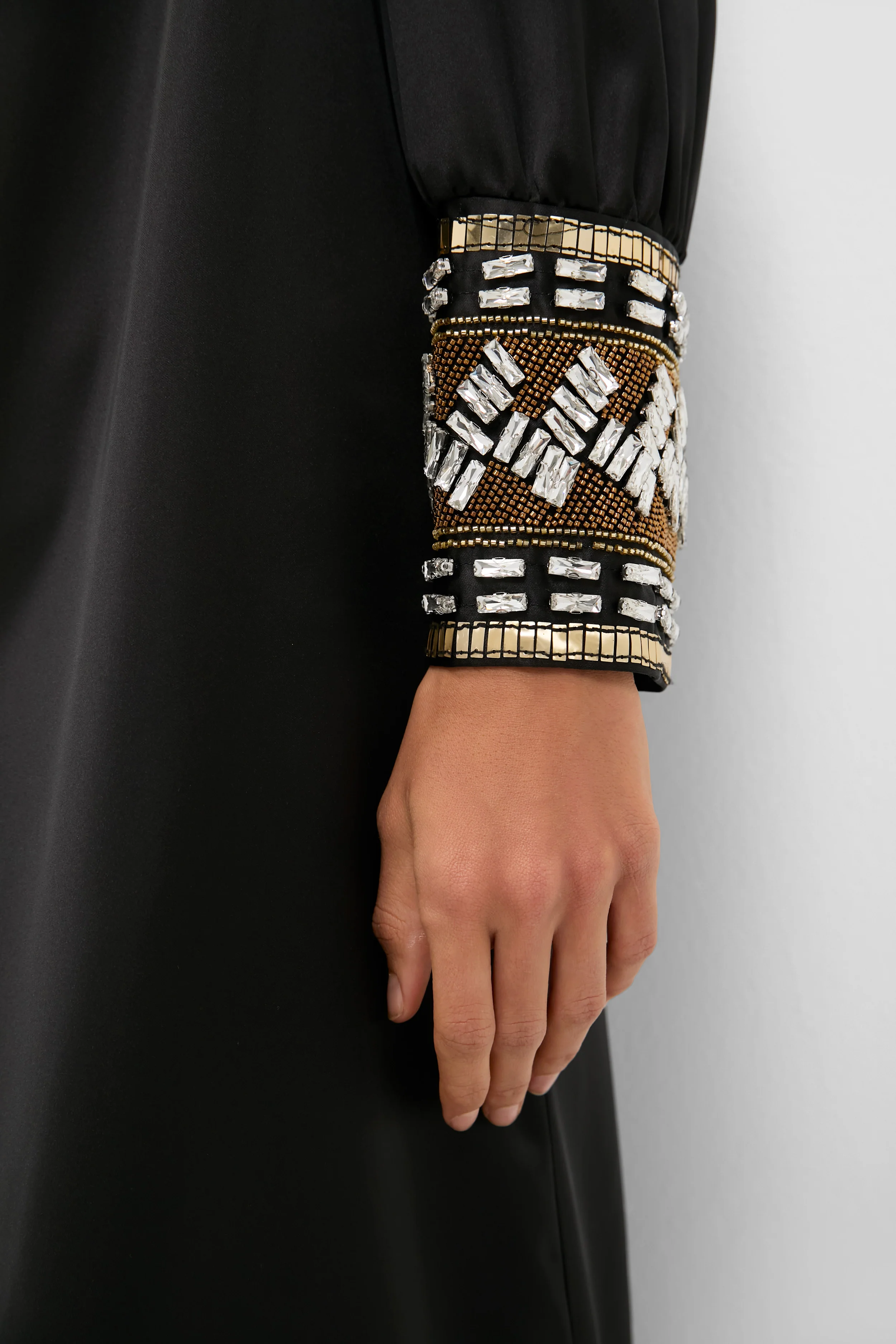 Black Embellished Faven Dress - Image 6
