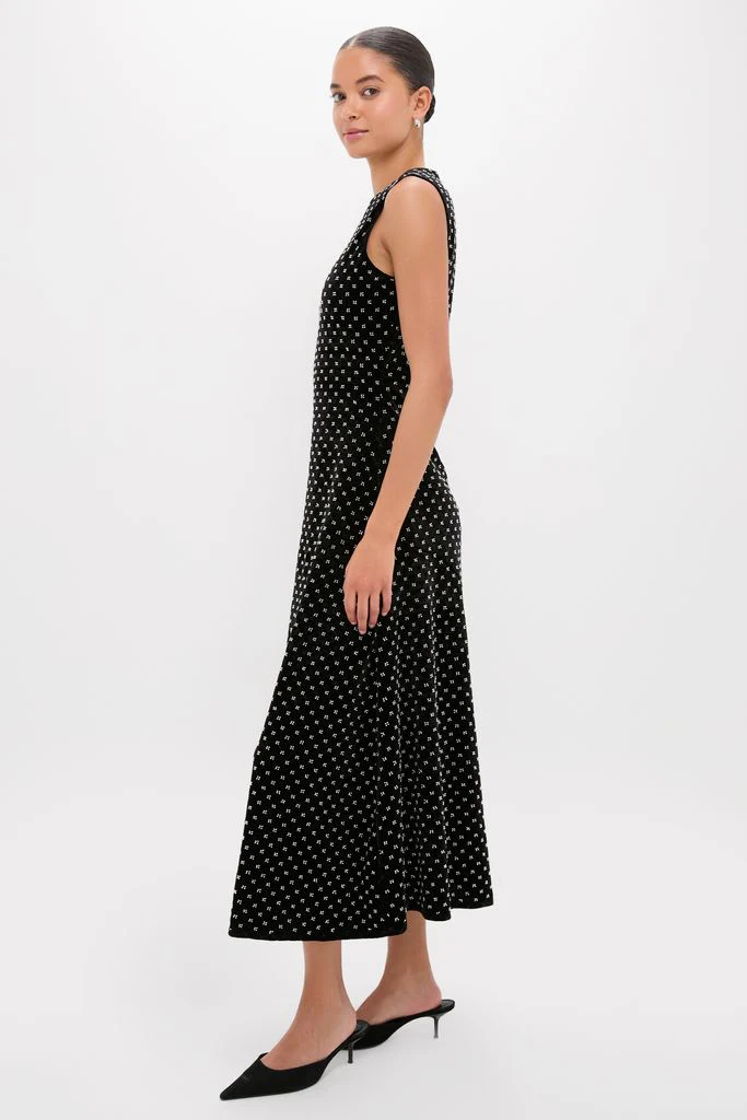 Black Embellished Velvet Antonia Maxi Dress - Image 3