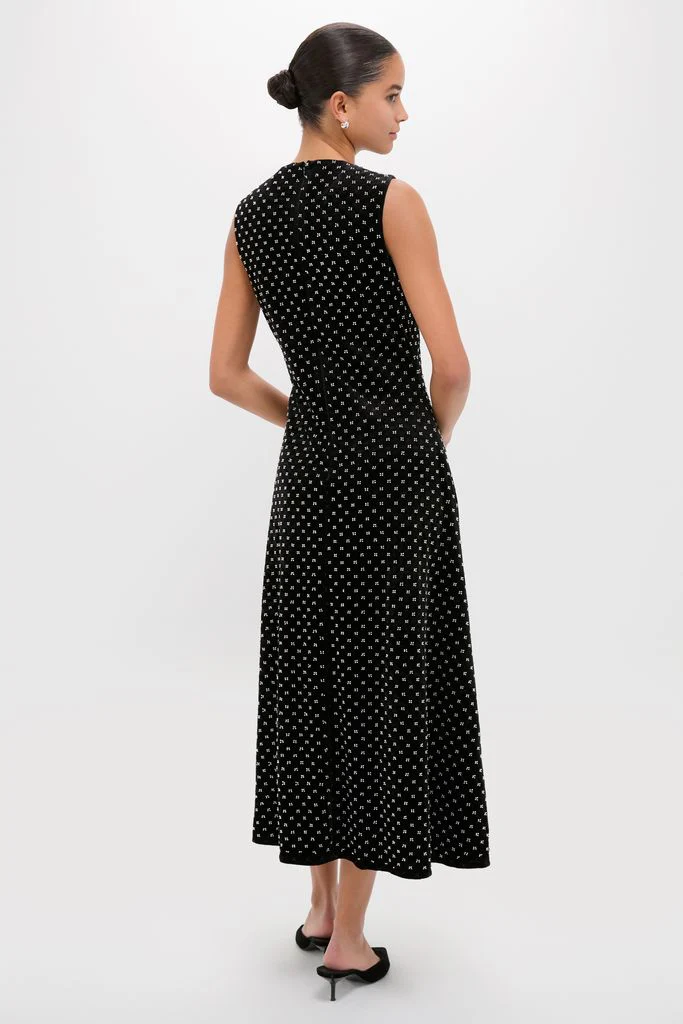 Black Embellished Velvet Antonia Maxi Dress - Image 4
