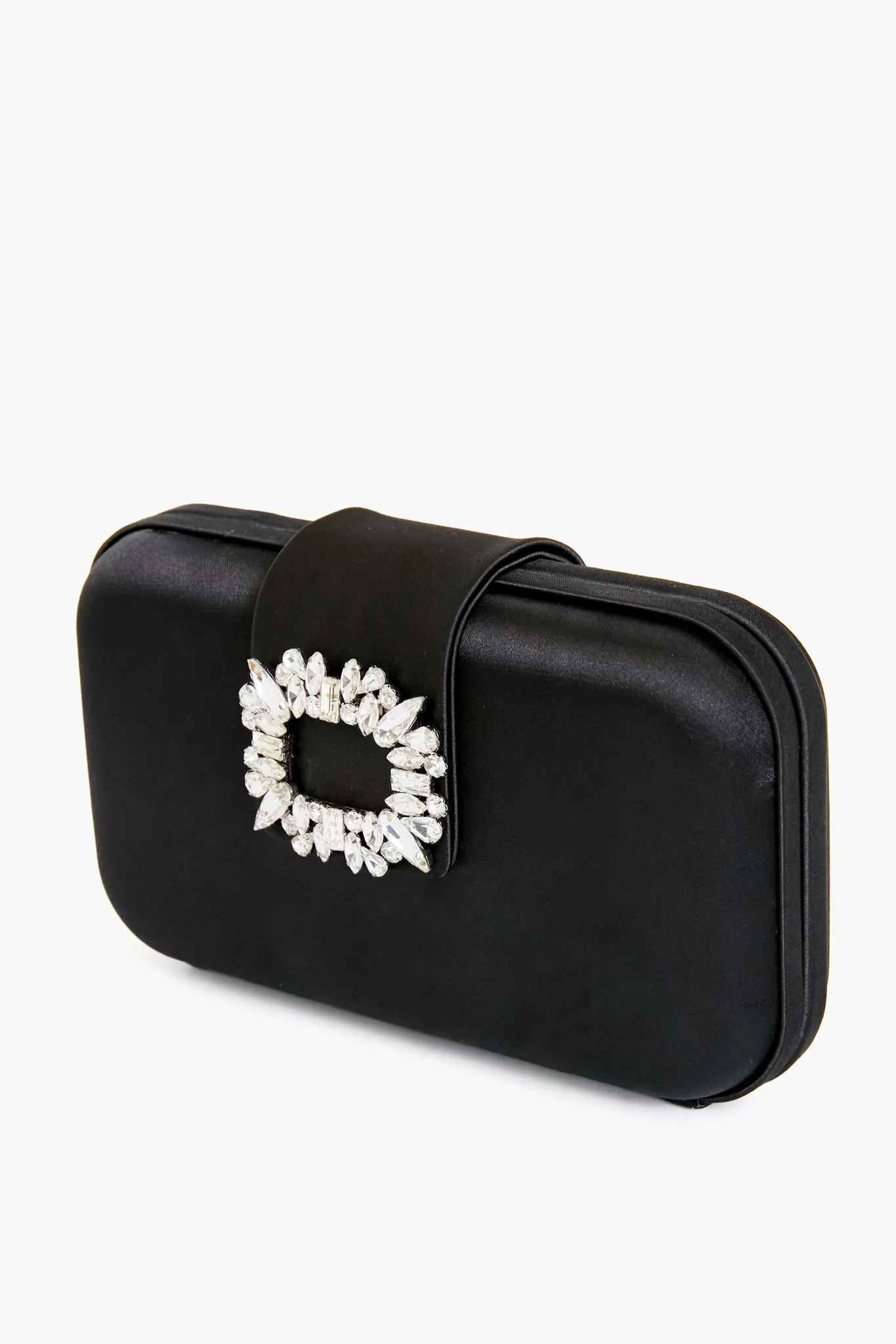Black Emmy Crystal Trim Clutch - Image 7