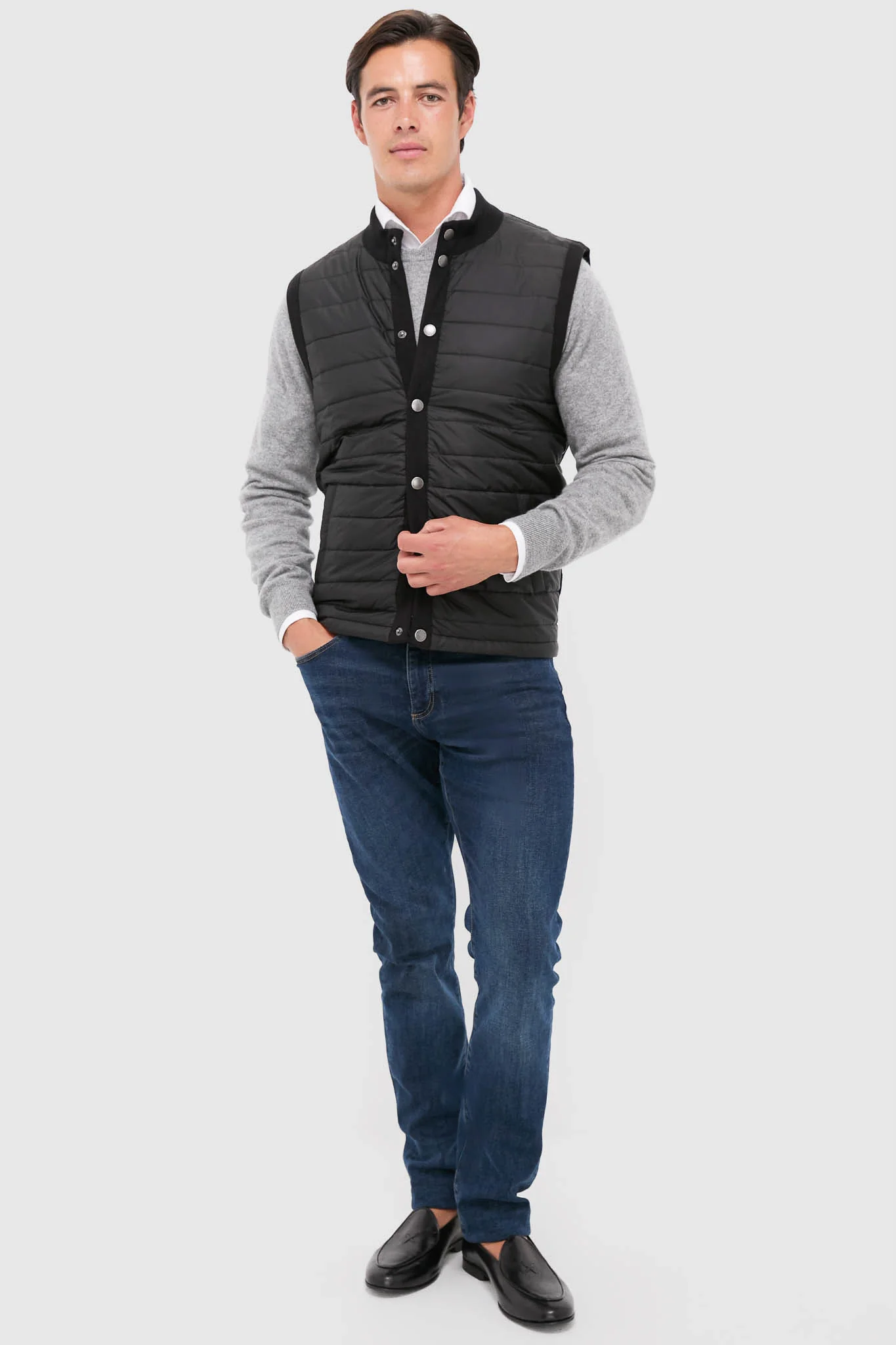 Black Essential Gilet - Image 2