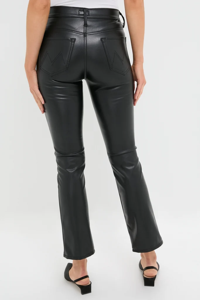 Exclusive Black Faux Leather The Insider Flood - Image 4