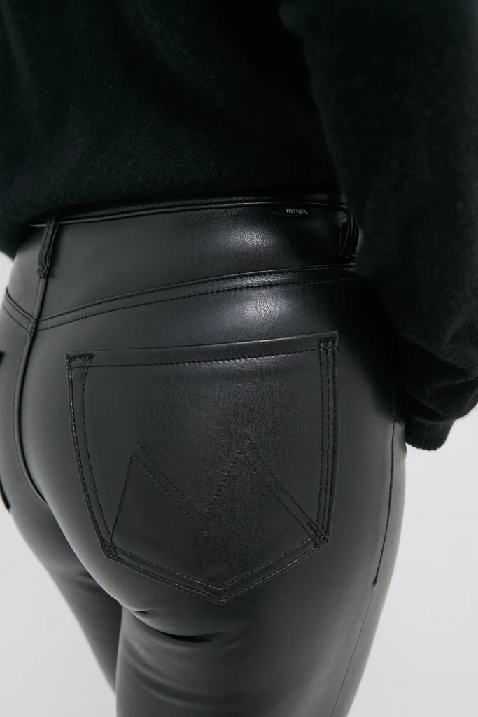 Exclusive Black Faux Leather The Insider Flood - Image 5