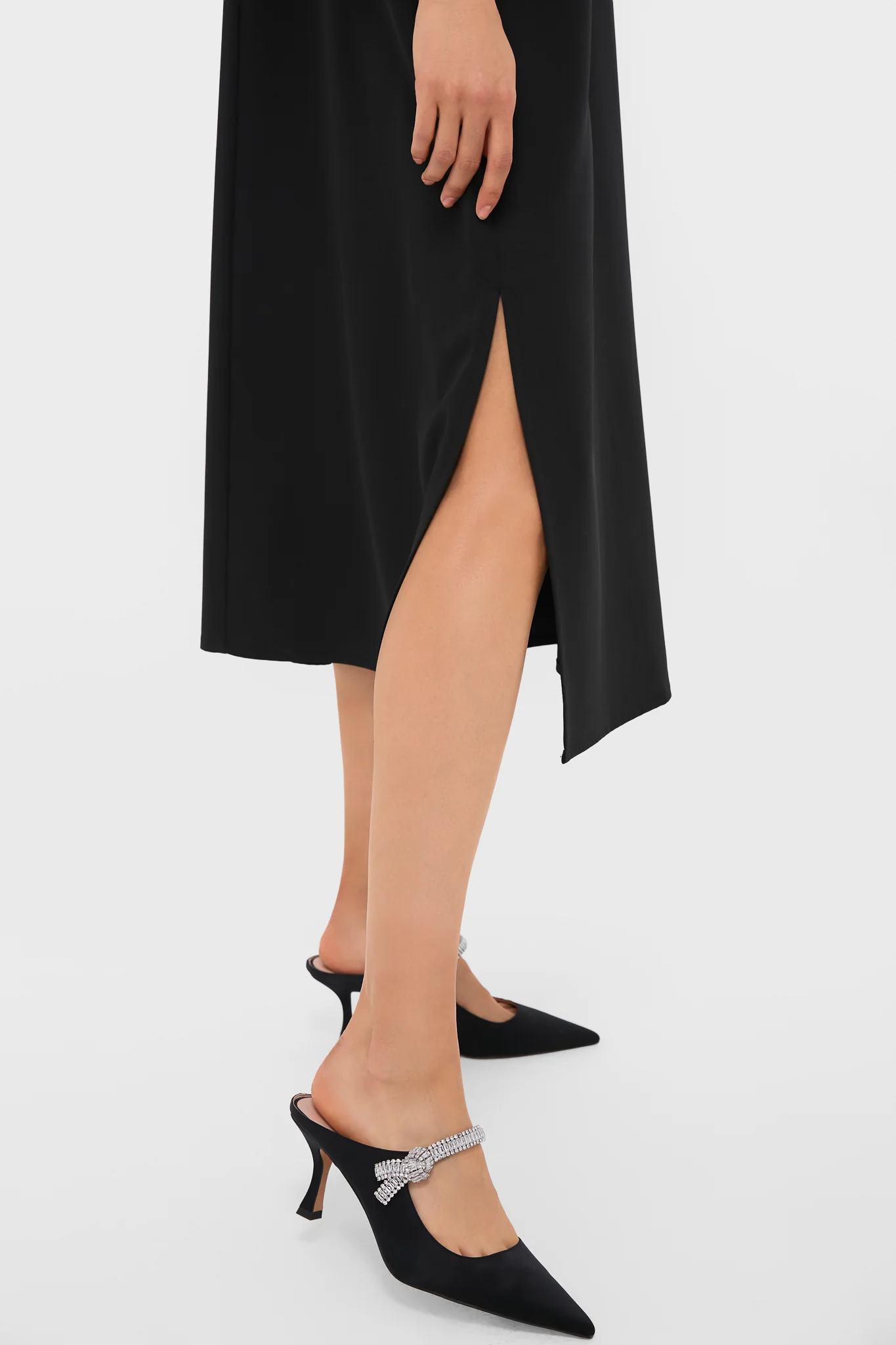 Black Feather Jamie Dress - Image 5