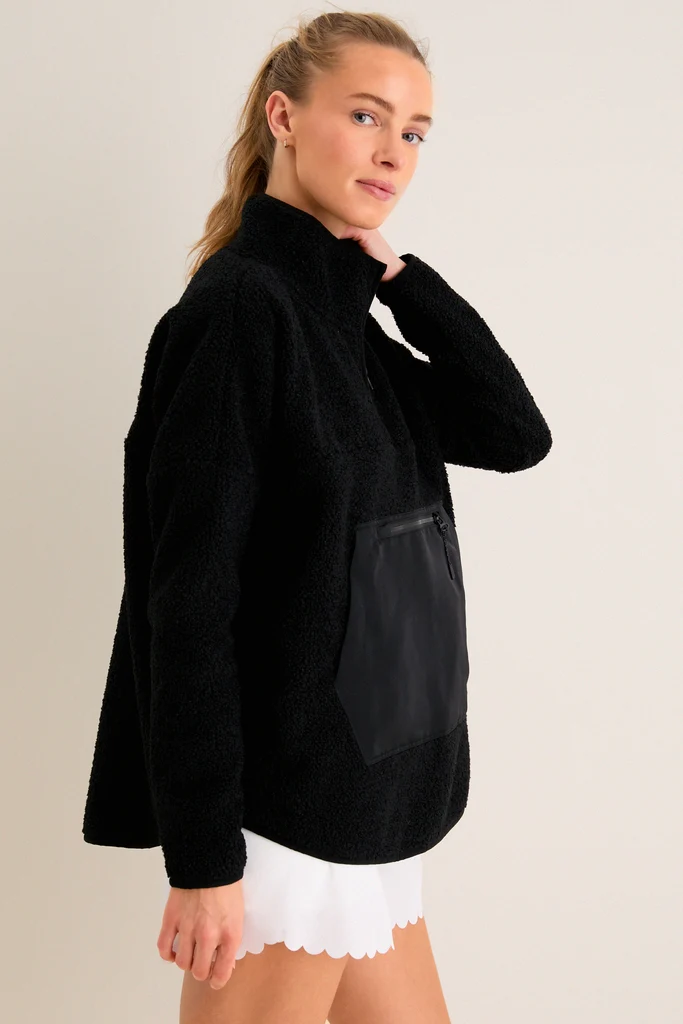 Black Fleece Cady Quarter Zip - Image 3