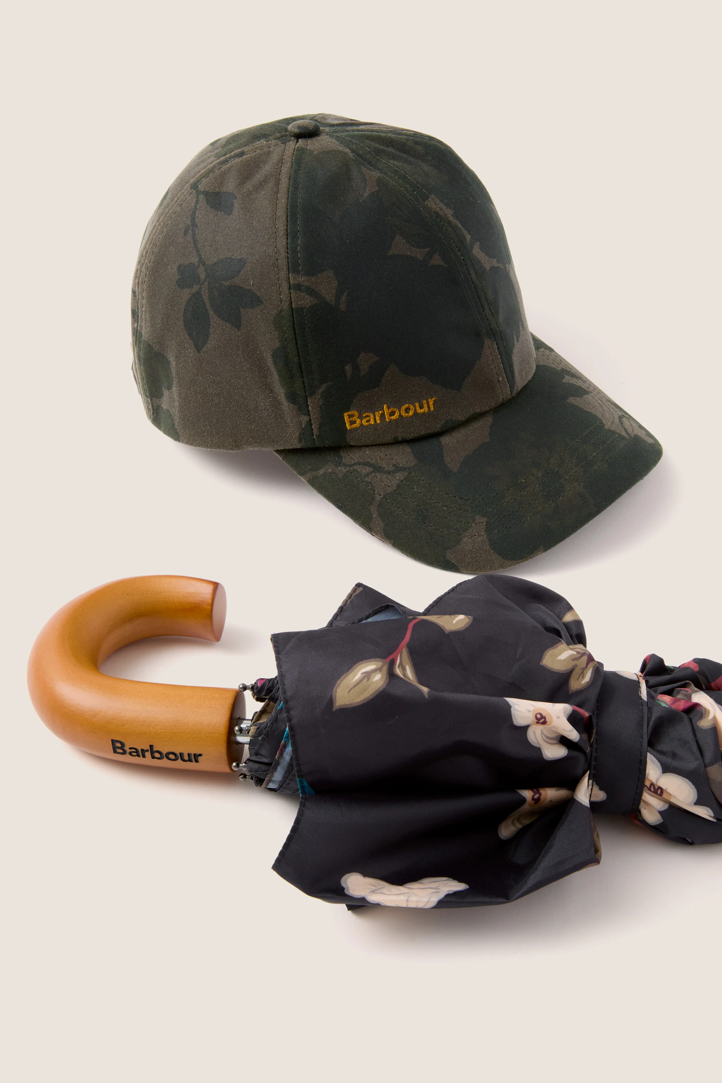 Black Floral Barbour x Tuckernuck Umbrella - Image 4