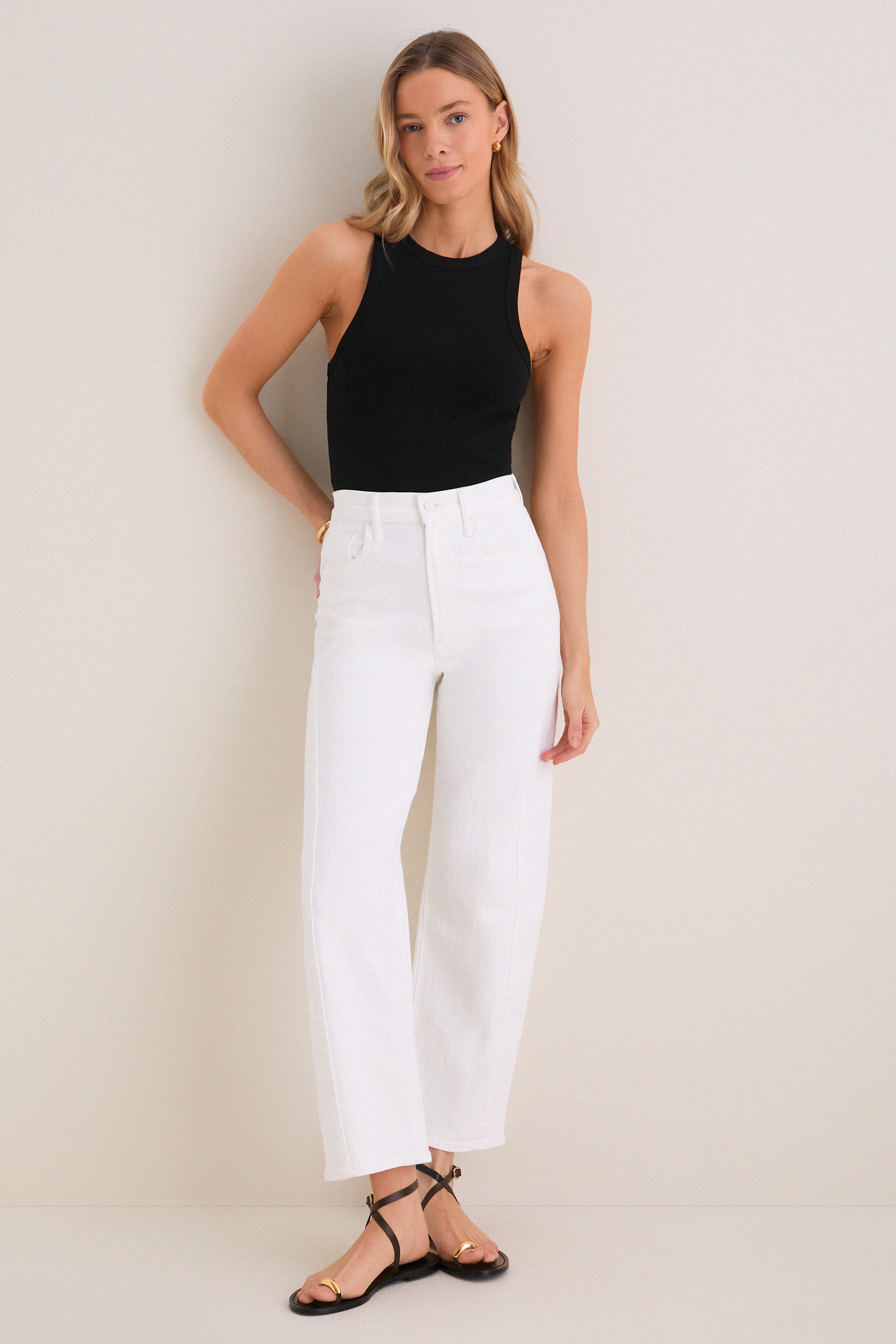 Black Foley Rib Racerback Tank - Image 6