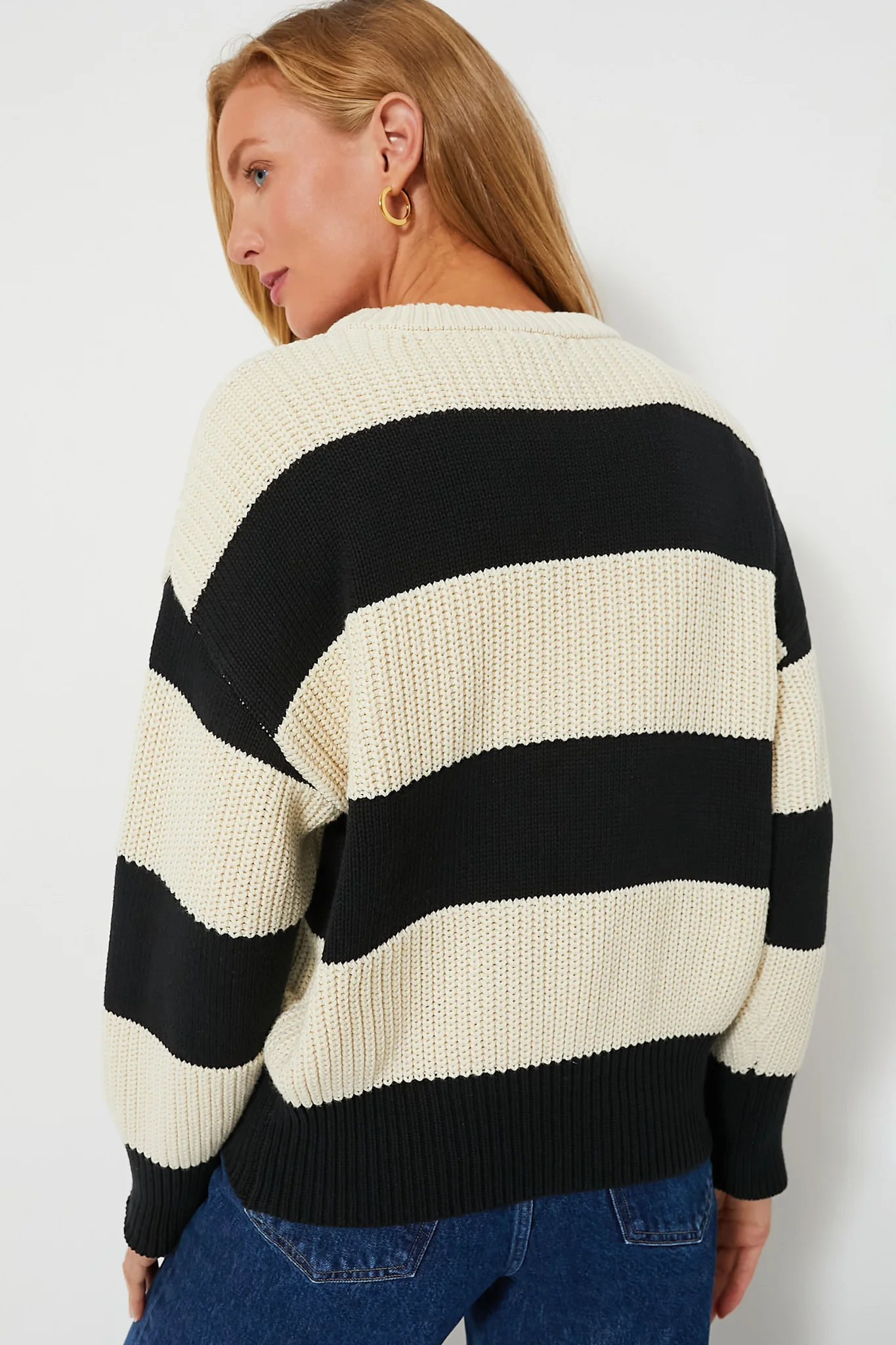 Black Fresca Stripe Sweater - Image 4
