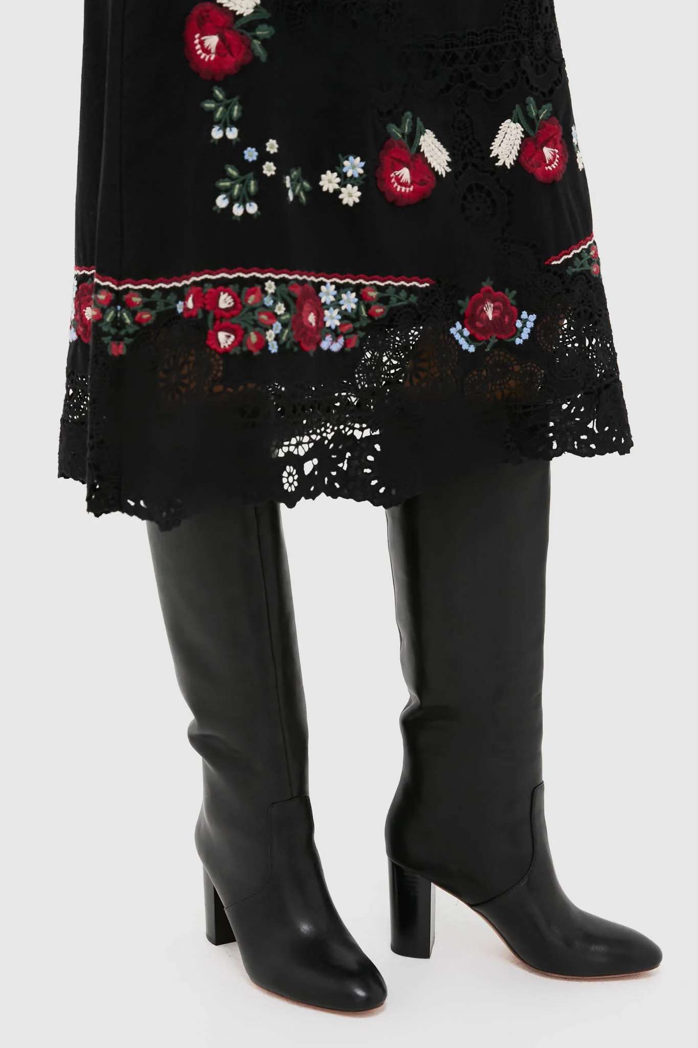 Black Goldy Tall Boots - Image 2