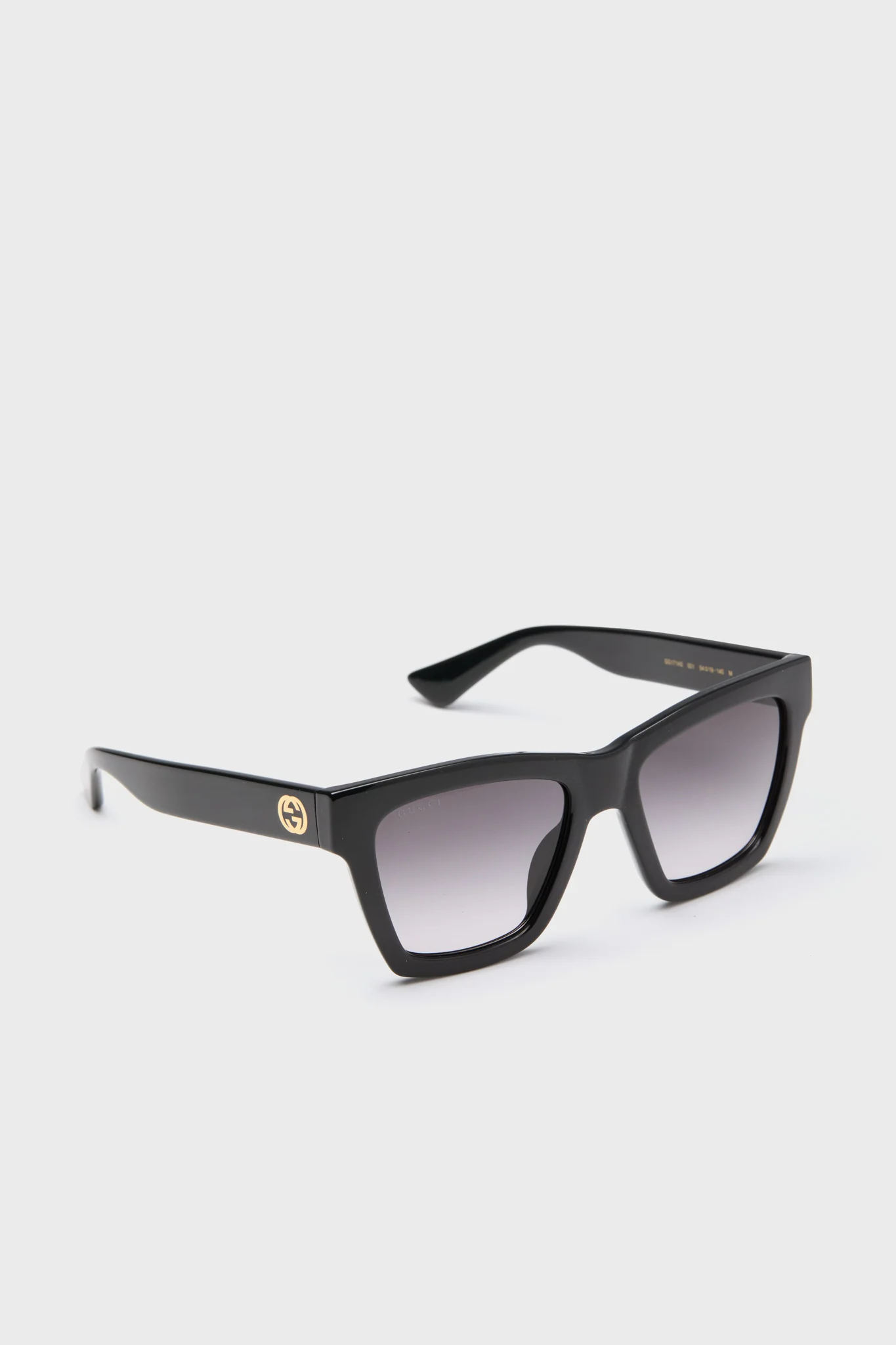 Black Gradient Lens Square Frame Sunglasses - Image 3