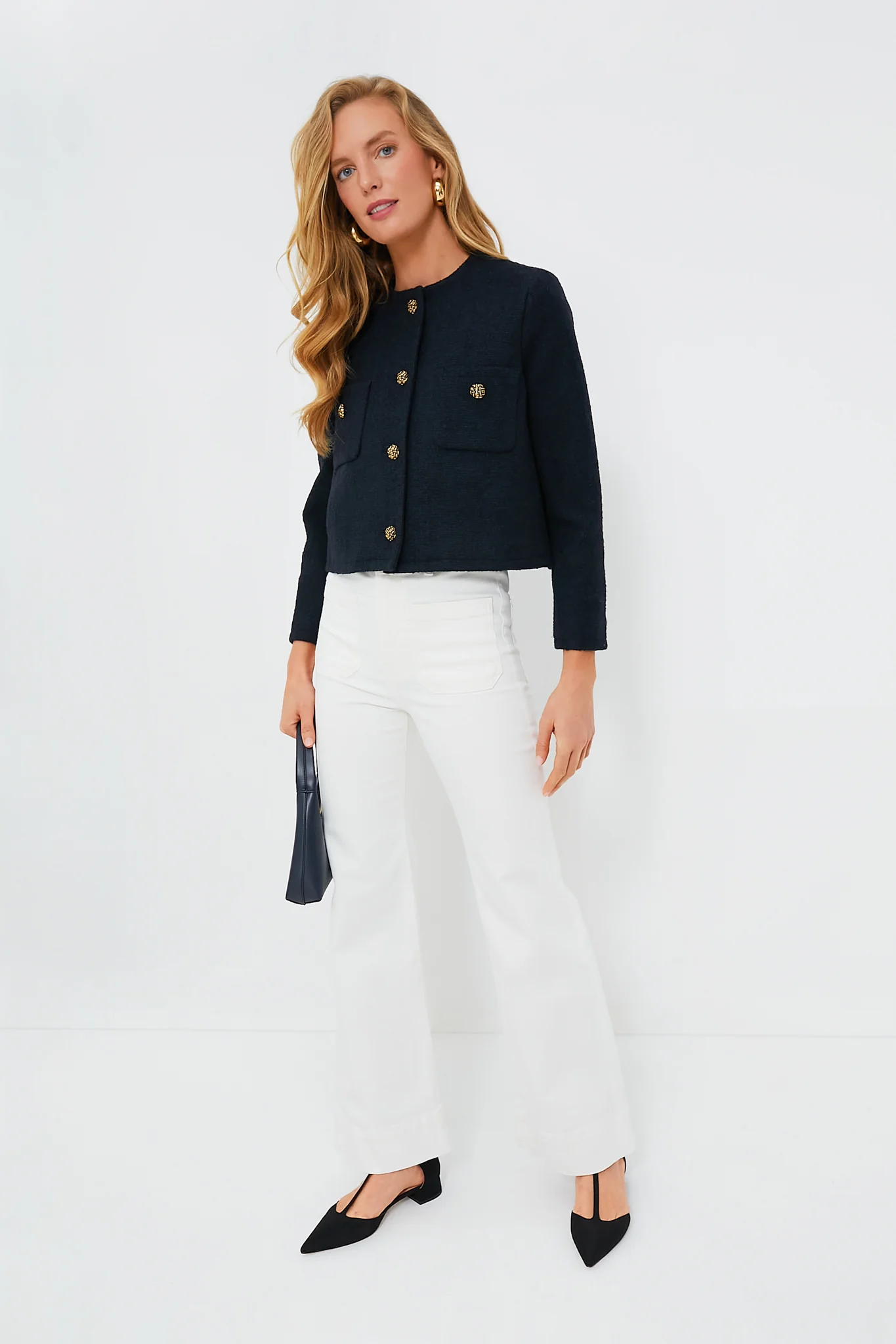 Black Grosgrain Collins Flats - Image 6
