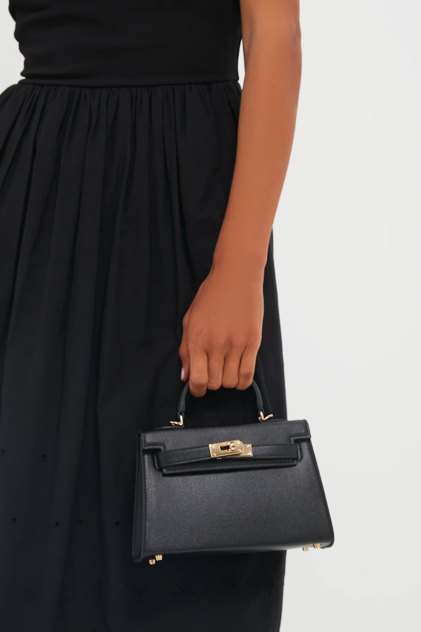 Black Hariette Handle Bag - Image 2