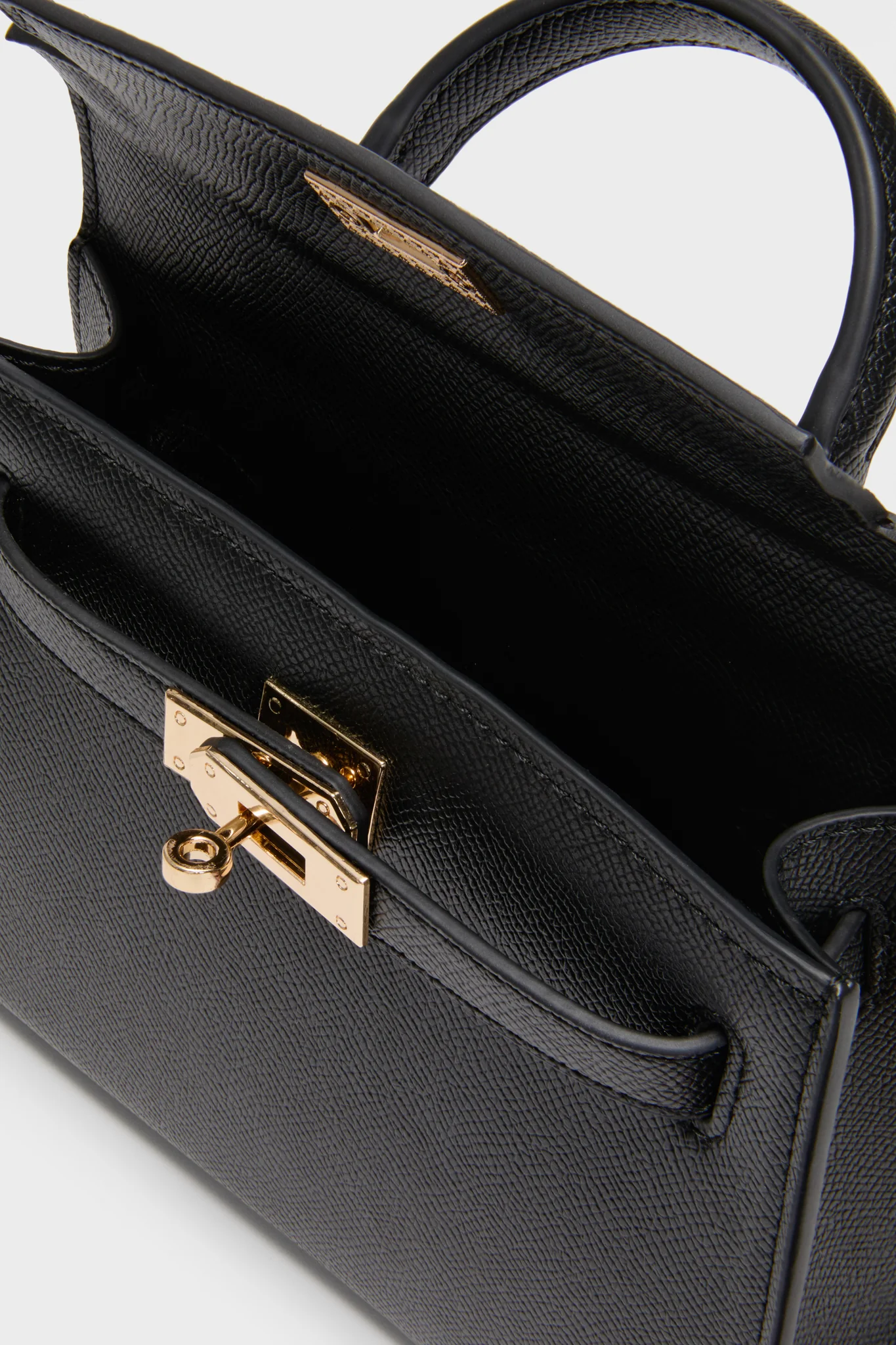 Black Hariette Handle Bag - Image 6