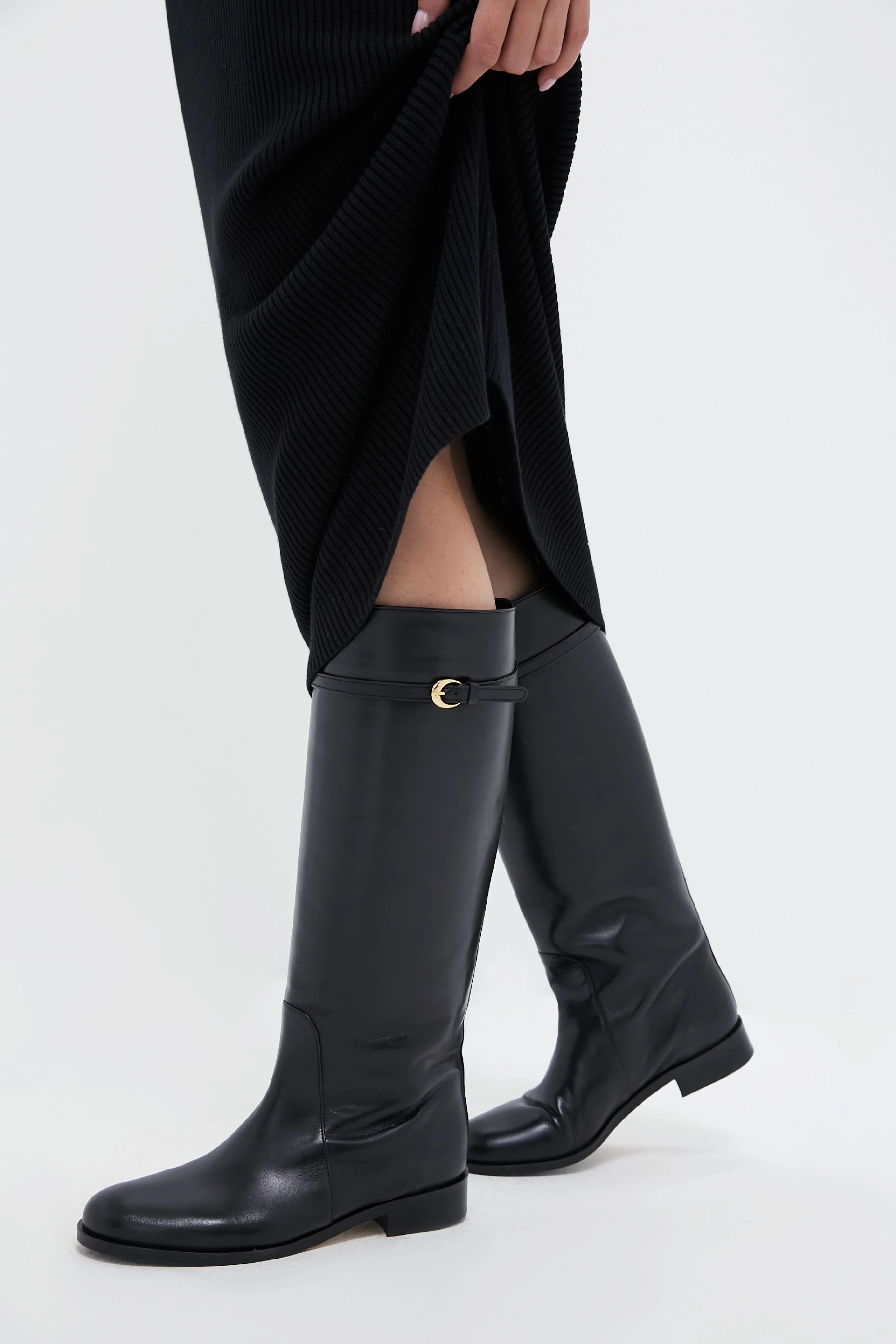 Black Harlow Riding Boot - Image 2