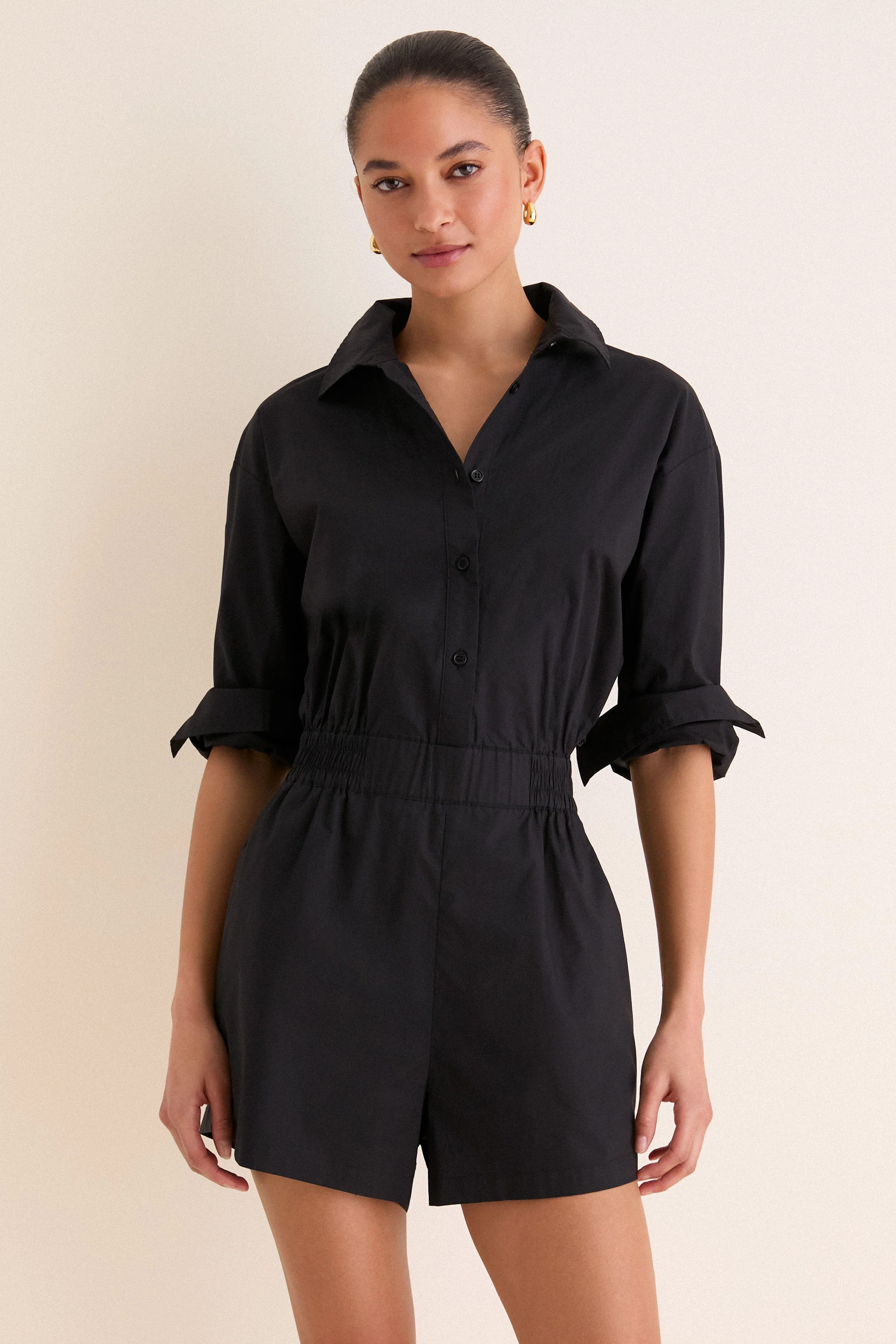 Black Hartwell Playsuit