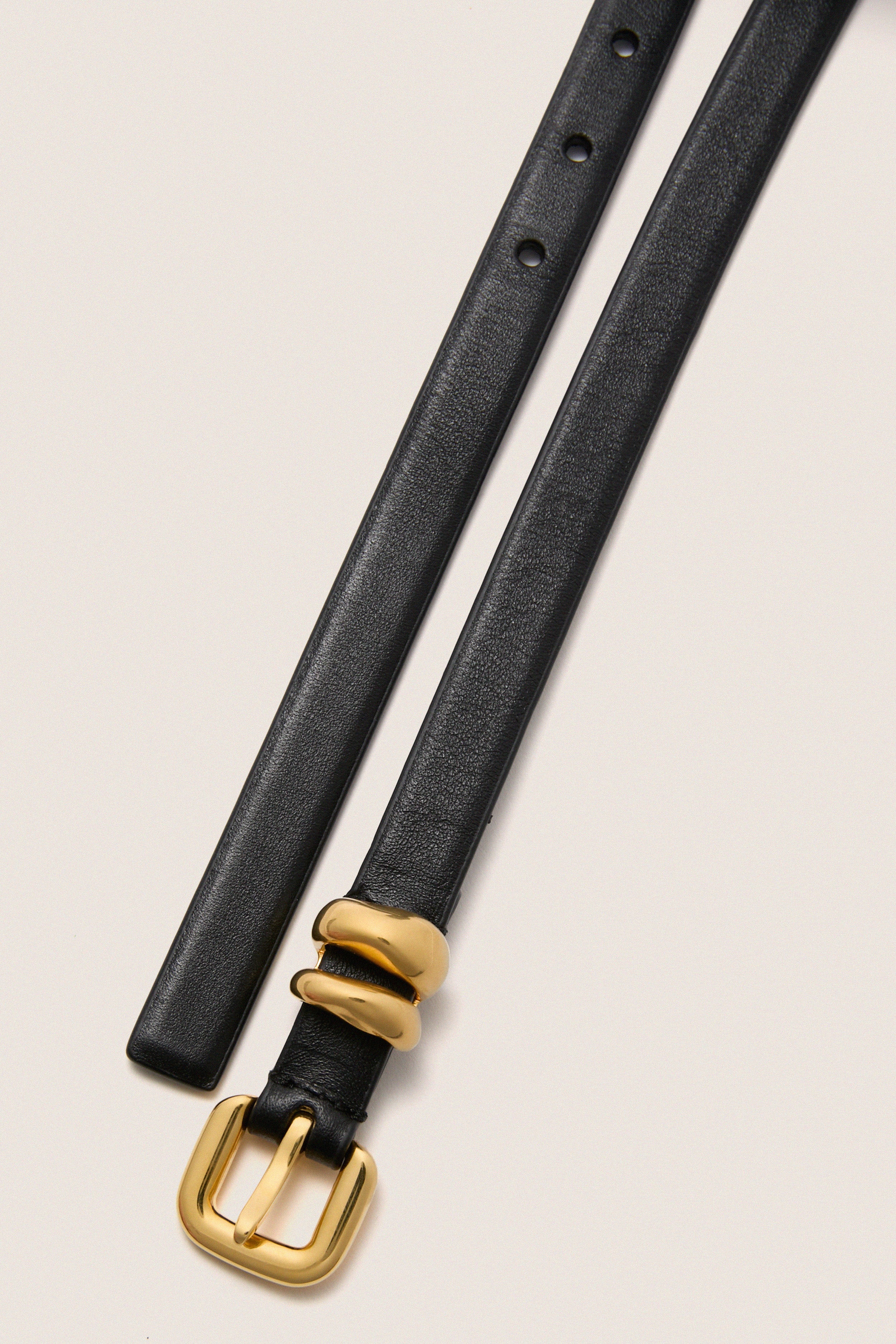 Black Hip to Waist Skinny Belt - Image 4
